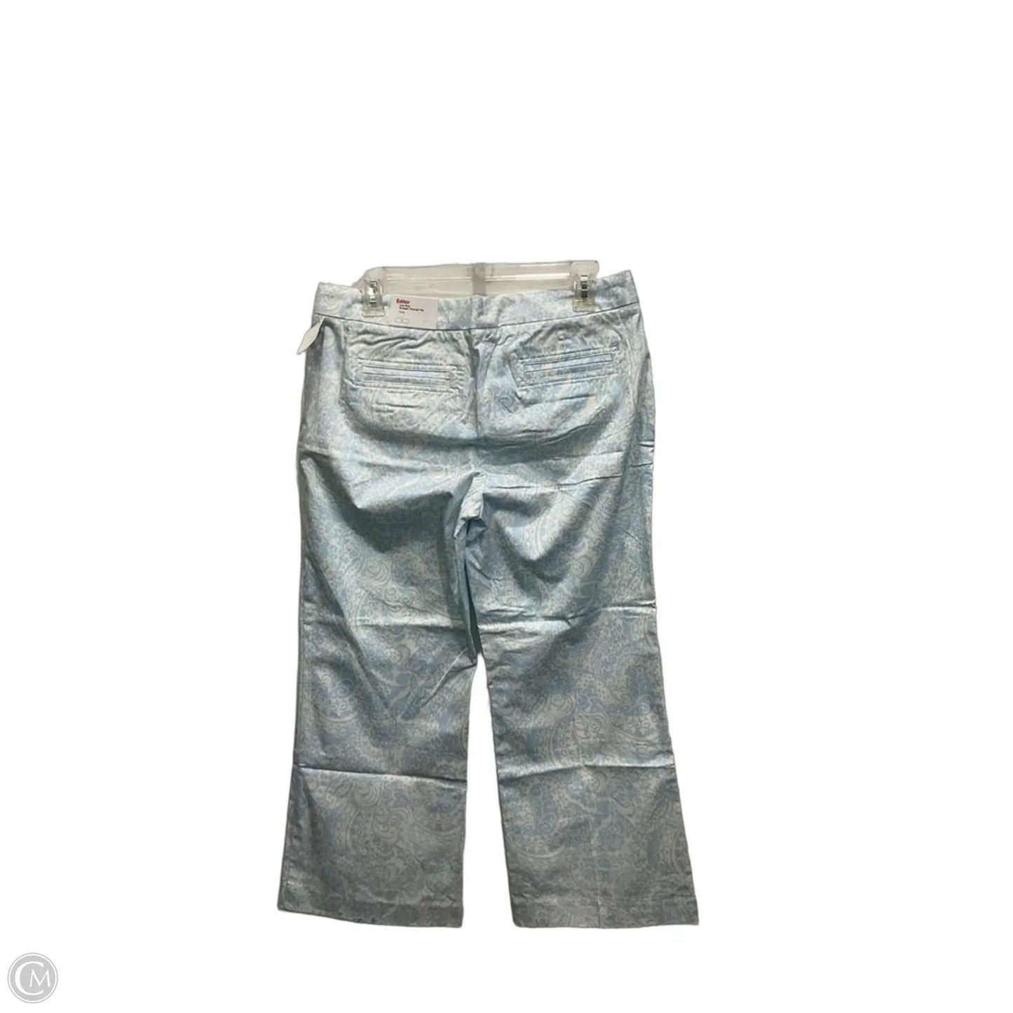 Pants Cropped By Express In Blue & White, Size: 8