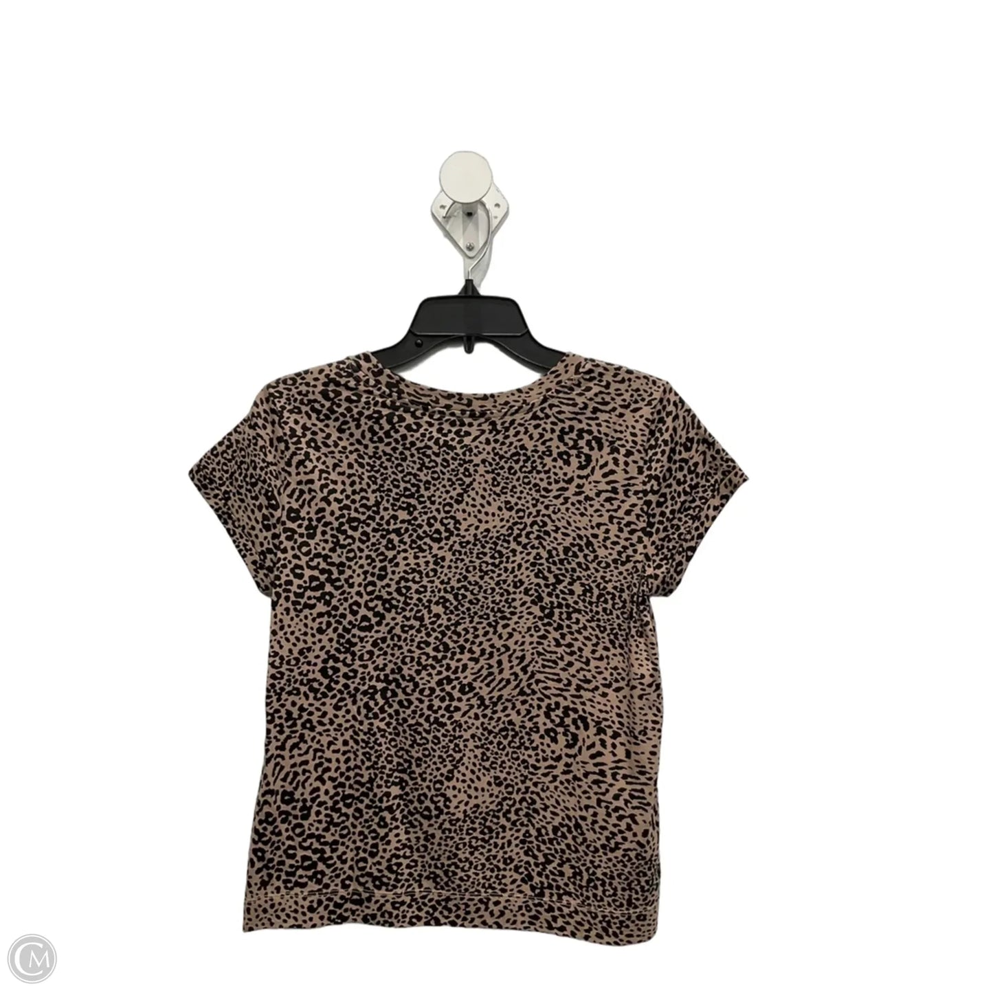 Top Short Sleeve By Loft In Animal Print, Size: Xs