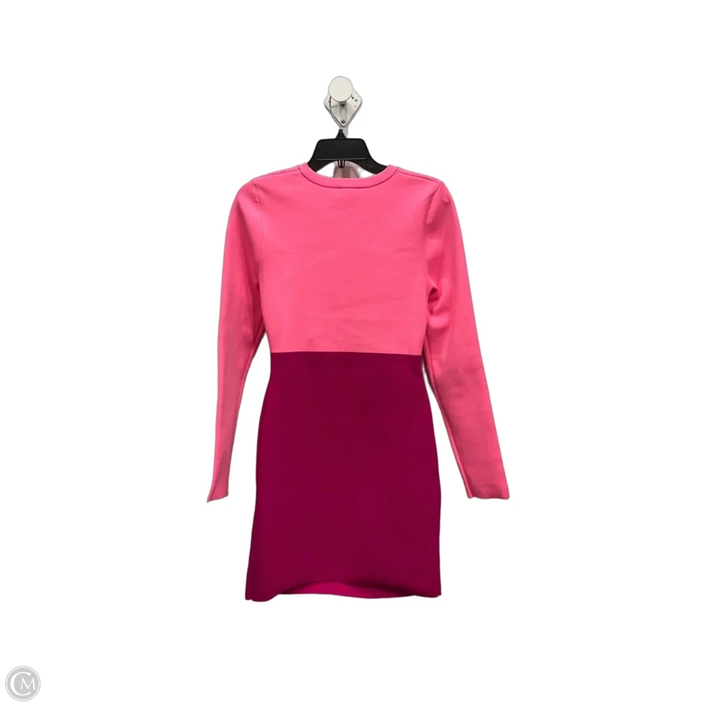 Dress Casual Midi By Express In Pink, Size: M