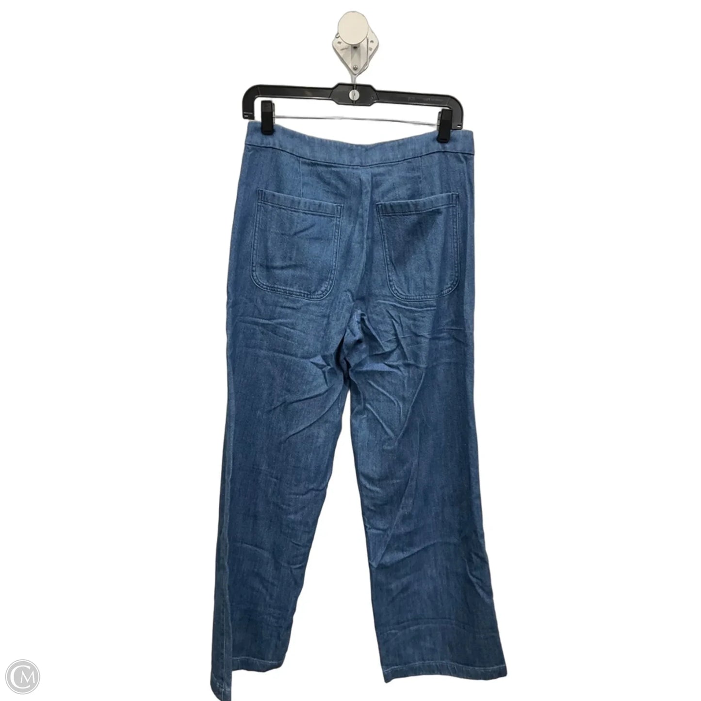 Jeans Wide Leg By J. Crew In Blue Denim, Size: 4