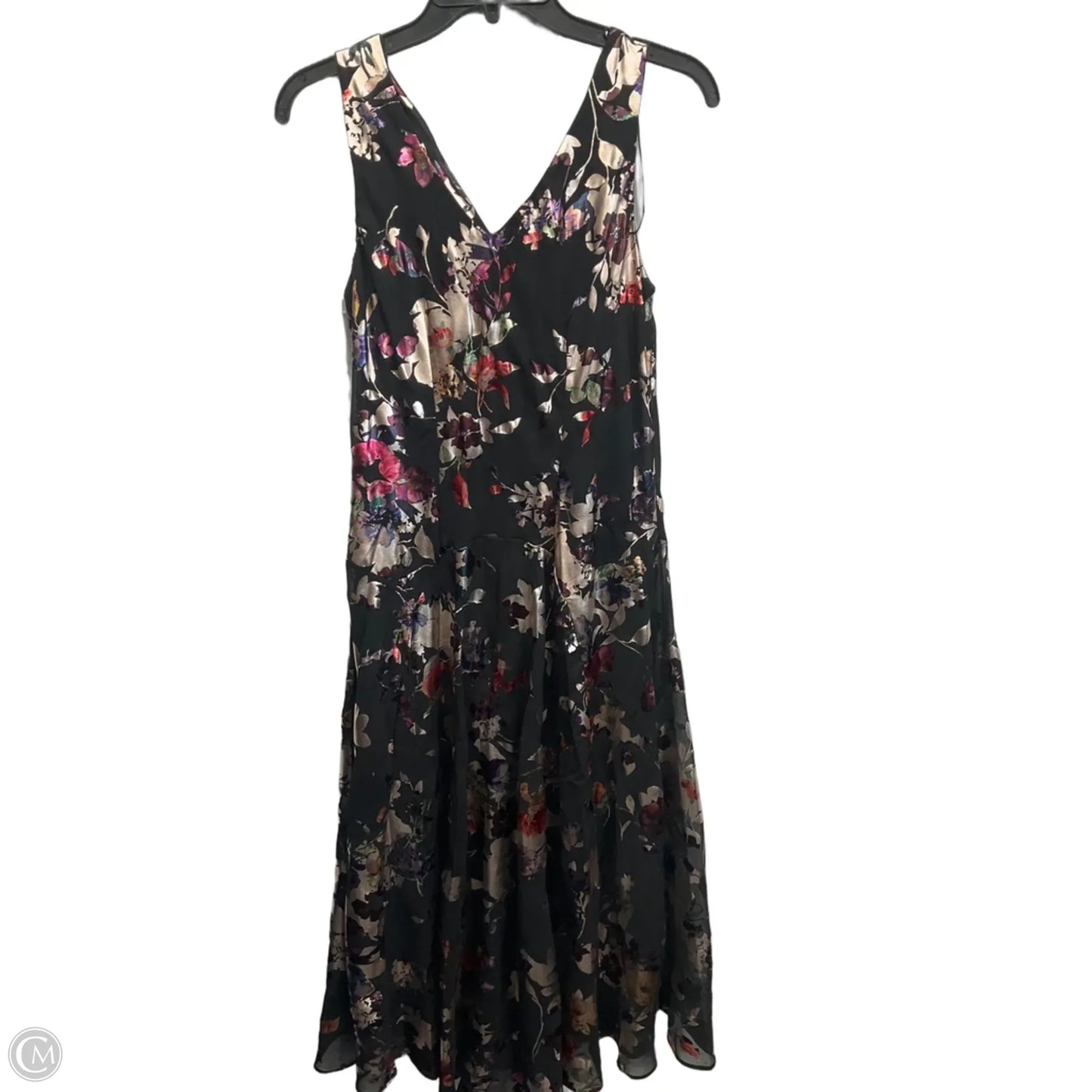 Dress Party Long By Robbie Bee In Floral Print, Size: Mp