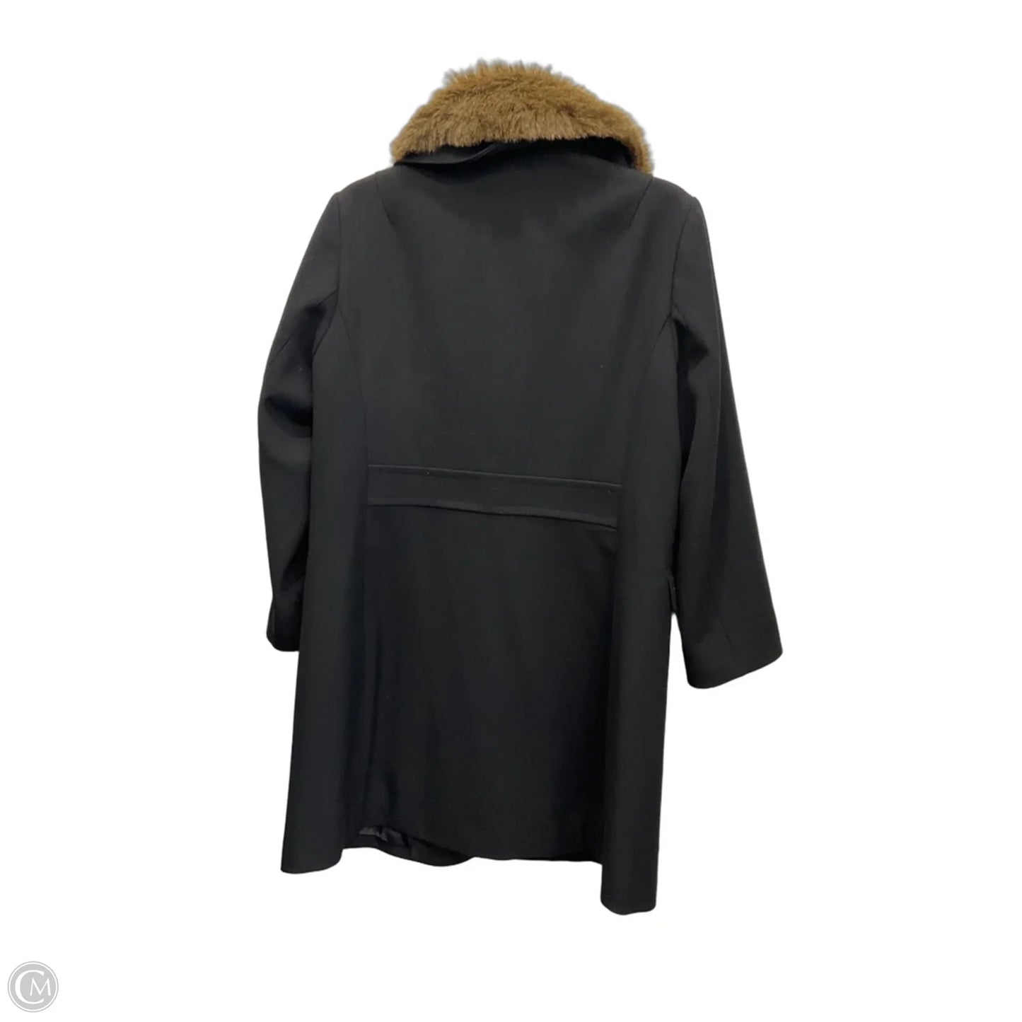 Coat Faux Fur & Sherpa By Banana Republic In Black, Size: L