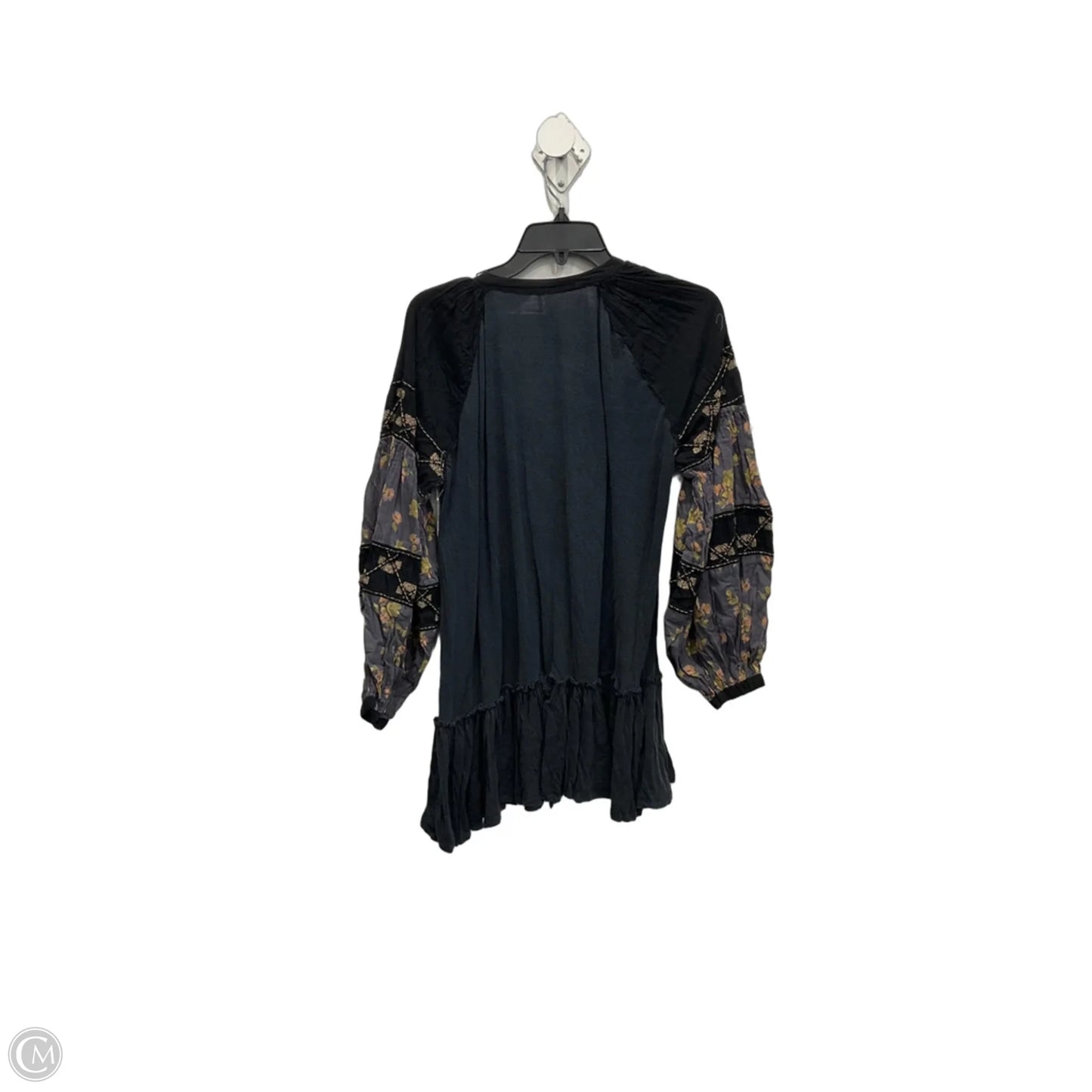 Tunic Long Sleeve By Free People In Black, Size: M