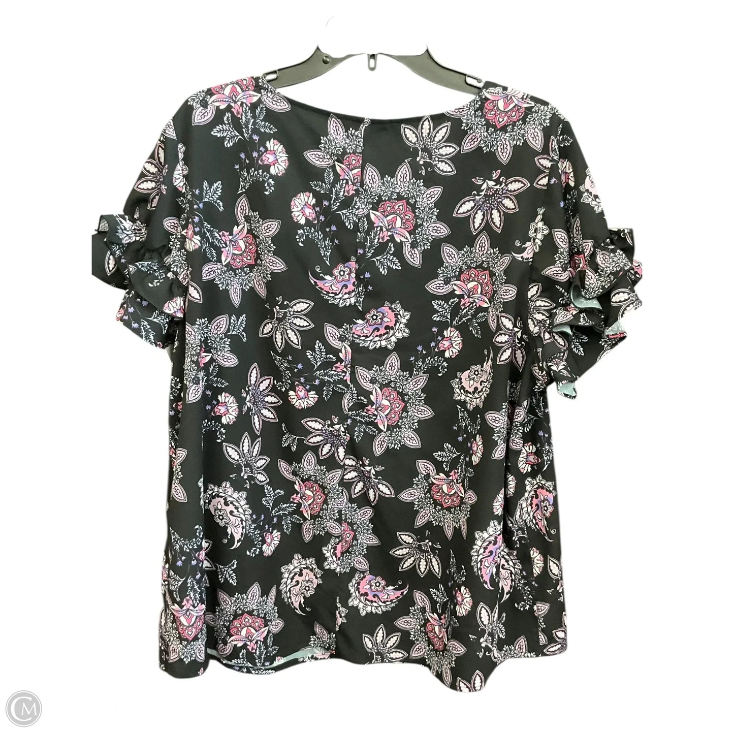 Top Short Sleeve By Lane Bryant In Multi-colored, Size: Xxl