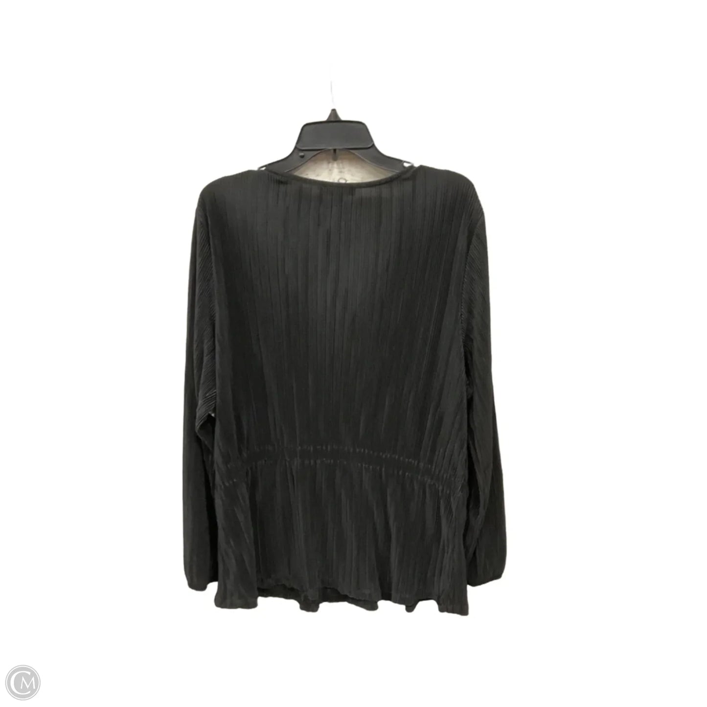 Top Long Sleeve By Lane Bryant In Black, Size: 1x