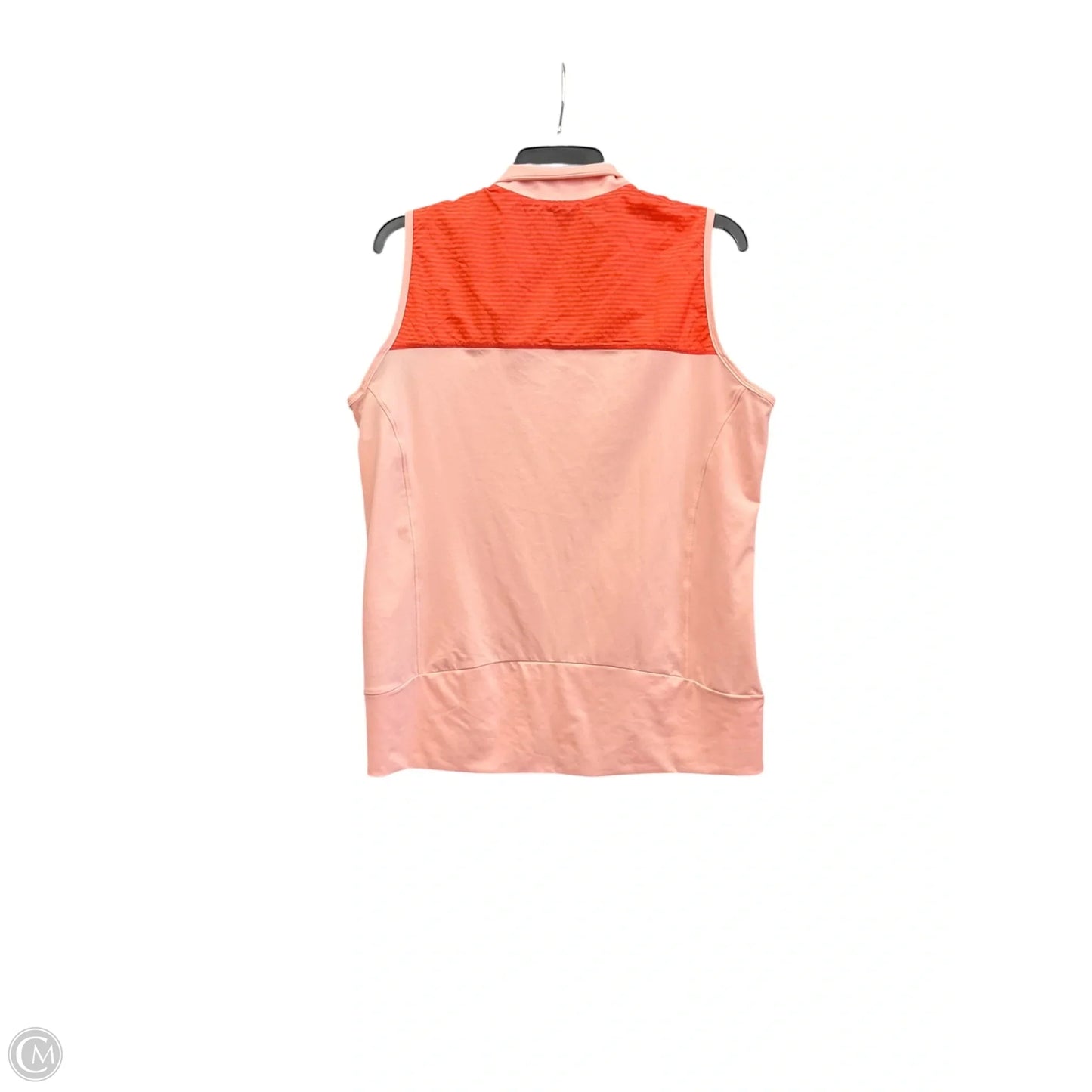 Athletic Jacket By Adidas In Orange, Size: L