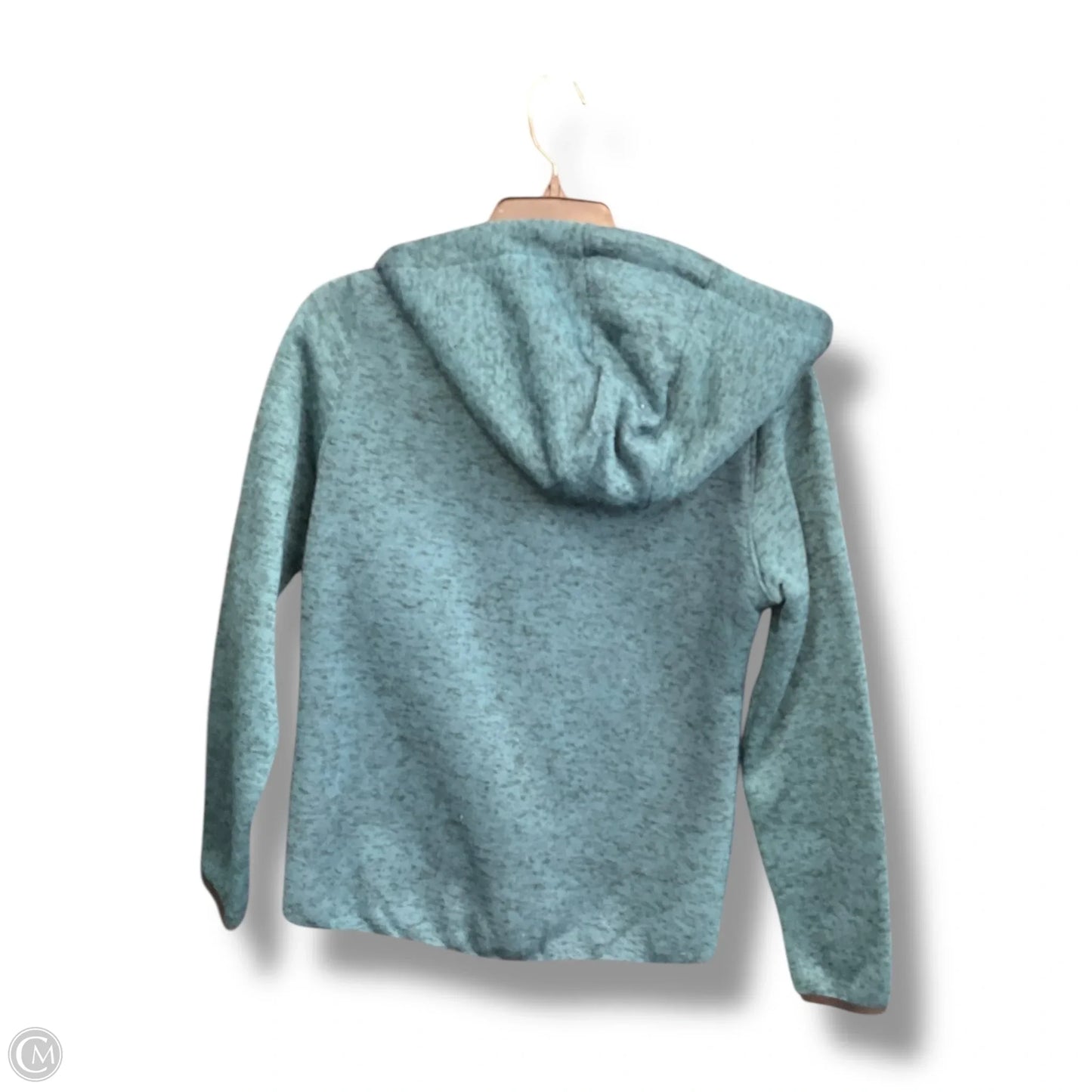 Jacket Fleece By Reebok In Green, Size: S