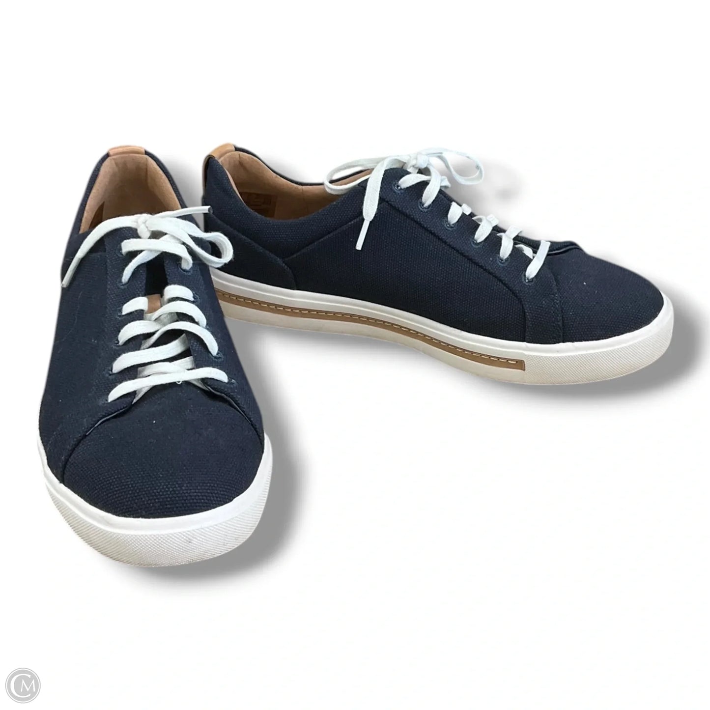 Shoes Flats By Clarks In Navy, Size: 8.5