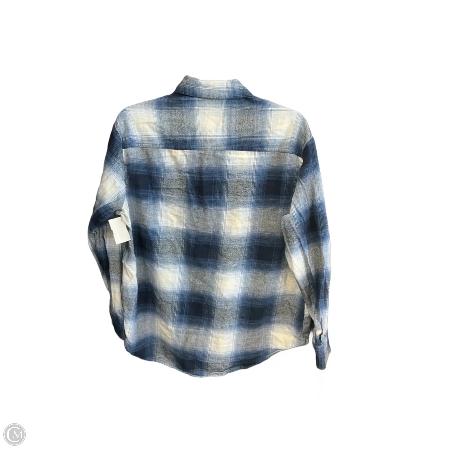 Blouse Long Sleeve By Old Navy In Blue, Size: M