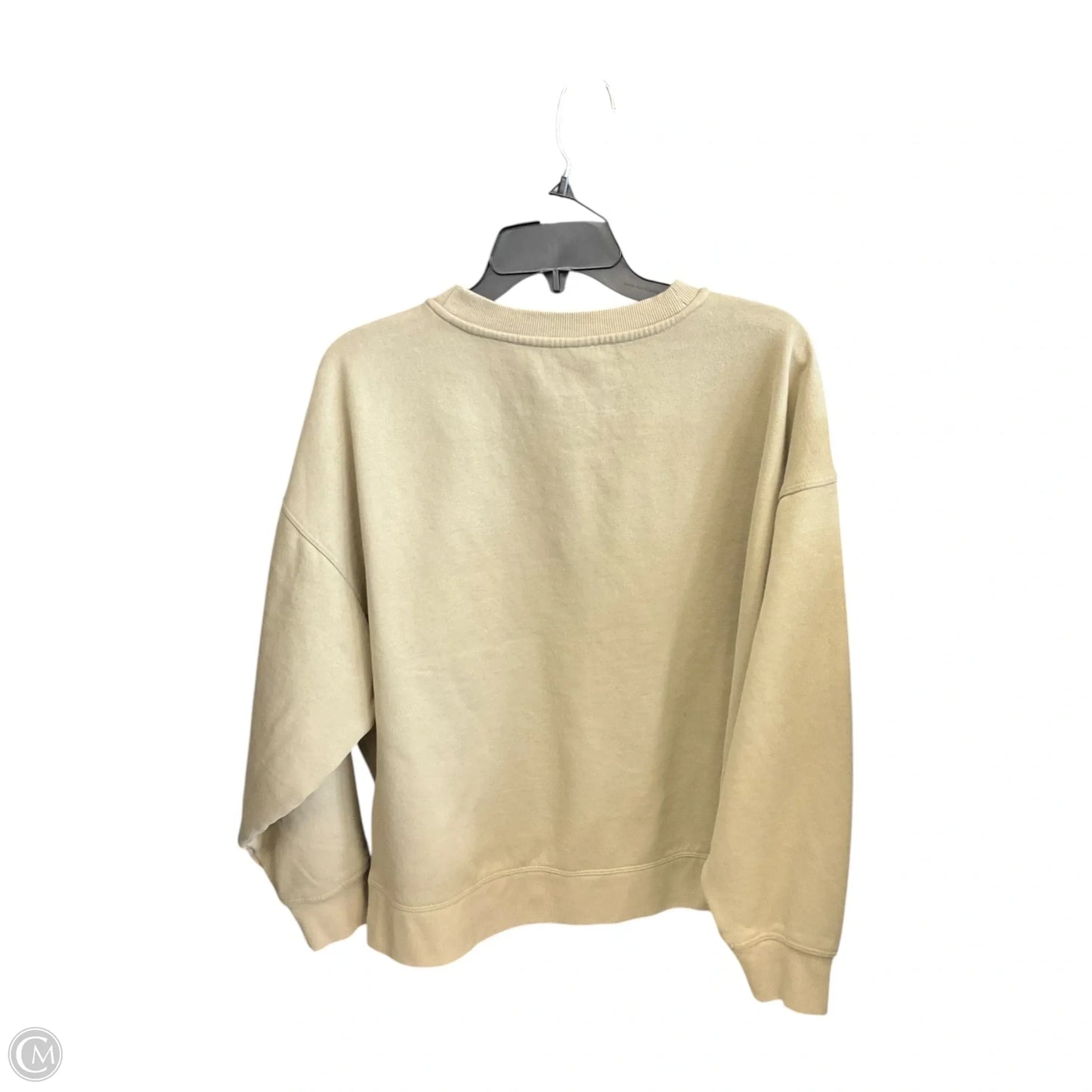 Sweatshirt Crewneck By Calvin Klein Performance In Tan, Size: M