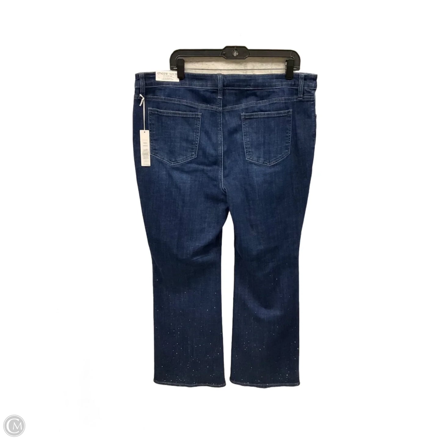 Jeans Wide Leg By Chicos In Blue Denim, Size: 16