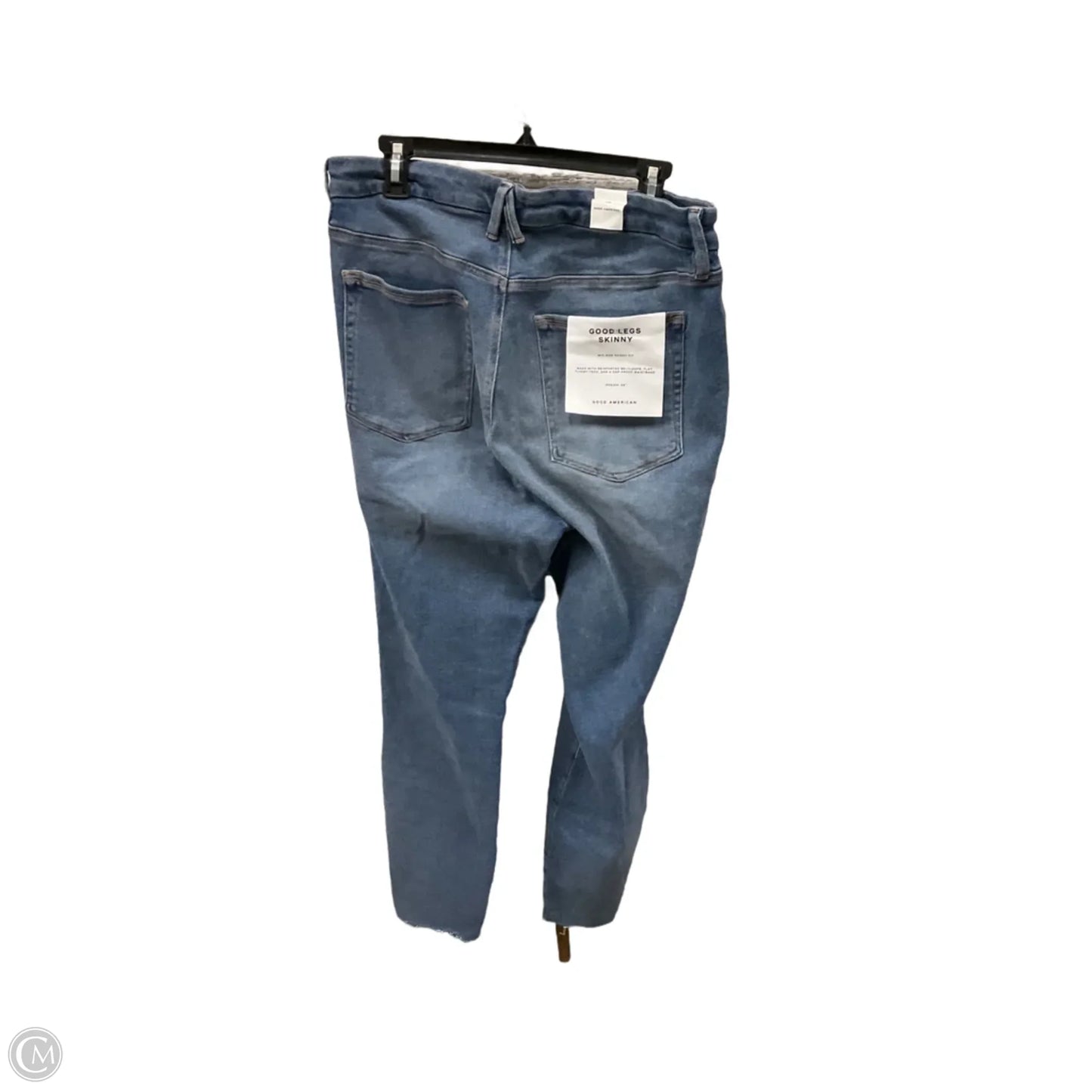 Jeans Skinny By Good American In Blue Denim, Size: 16