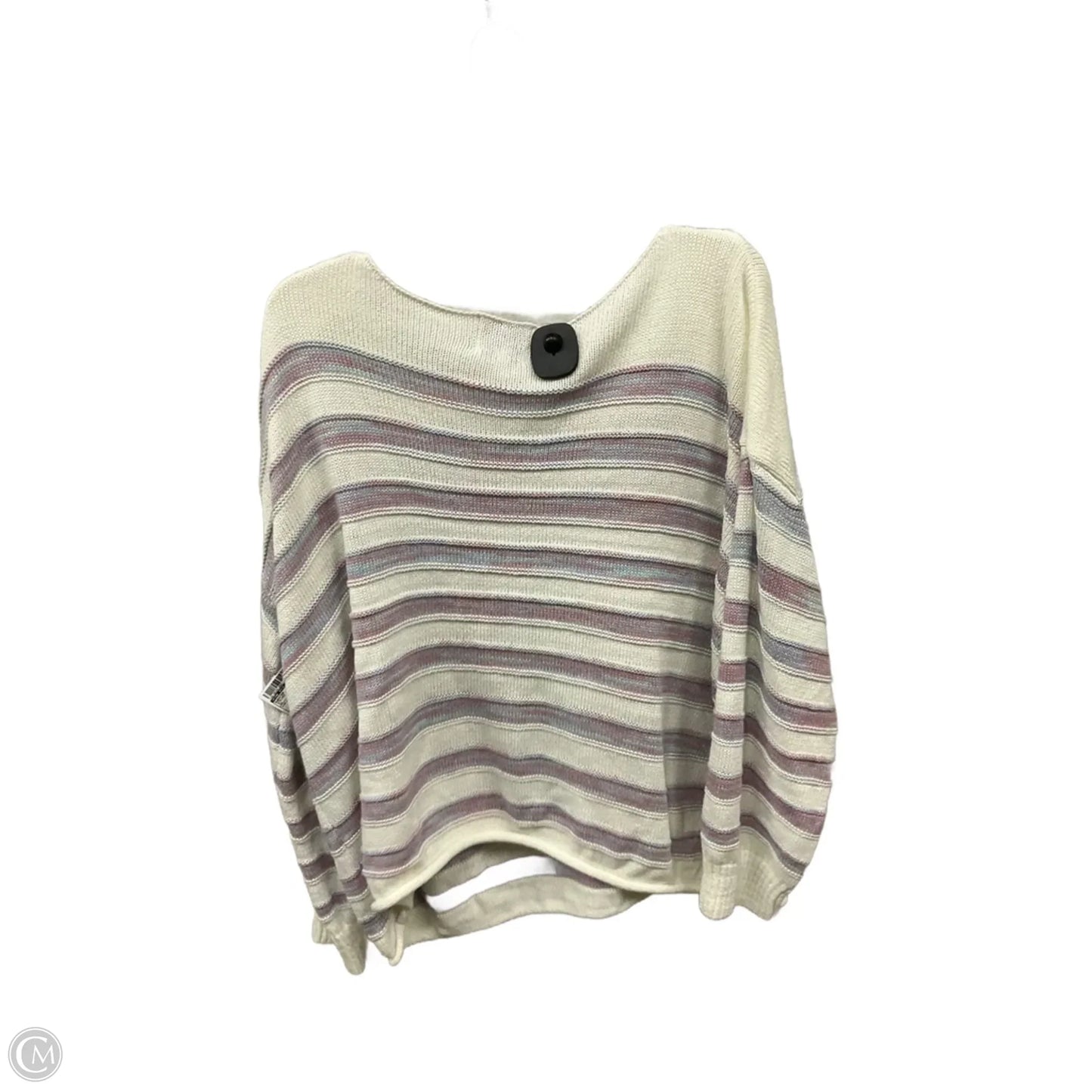 Sweater By Pink Rose In Striped Pattern, Size: 3x