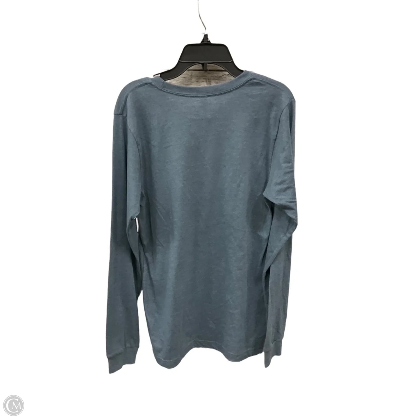 Top Long Sleeve Basic By Bella + Canvas In Blue, Size: S