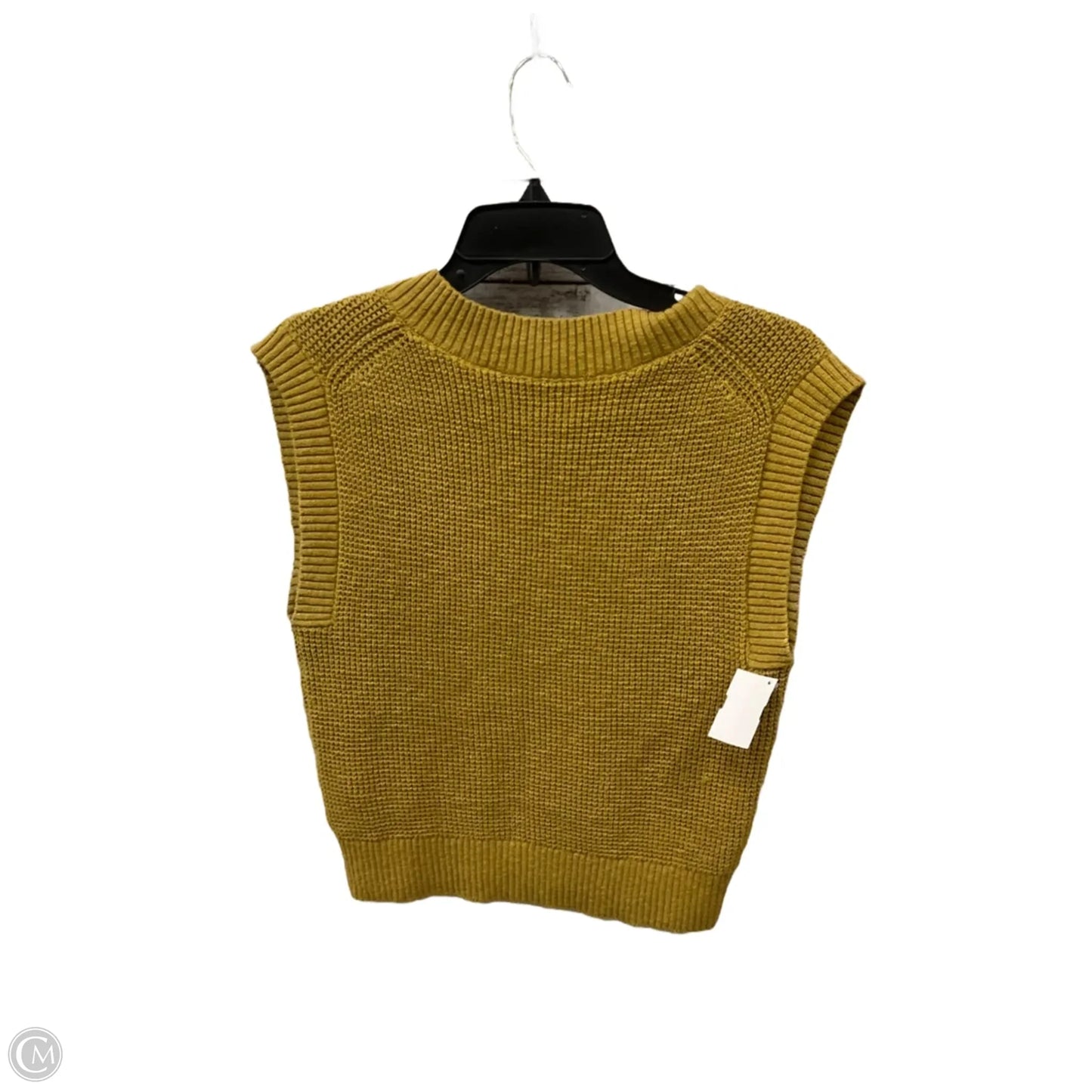 Vest Sweater By Madewell In Yellow, Size: Xs