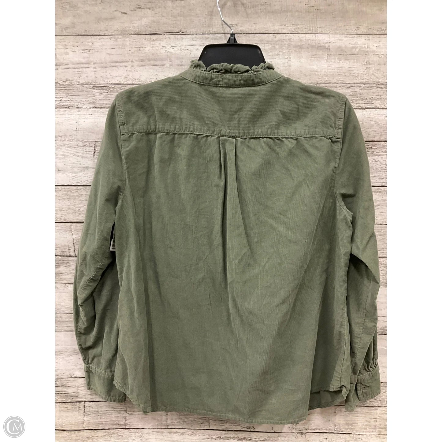 Top Long Sleeve By Talbots In Green, Size: Lp