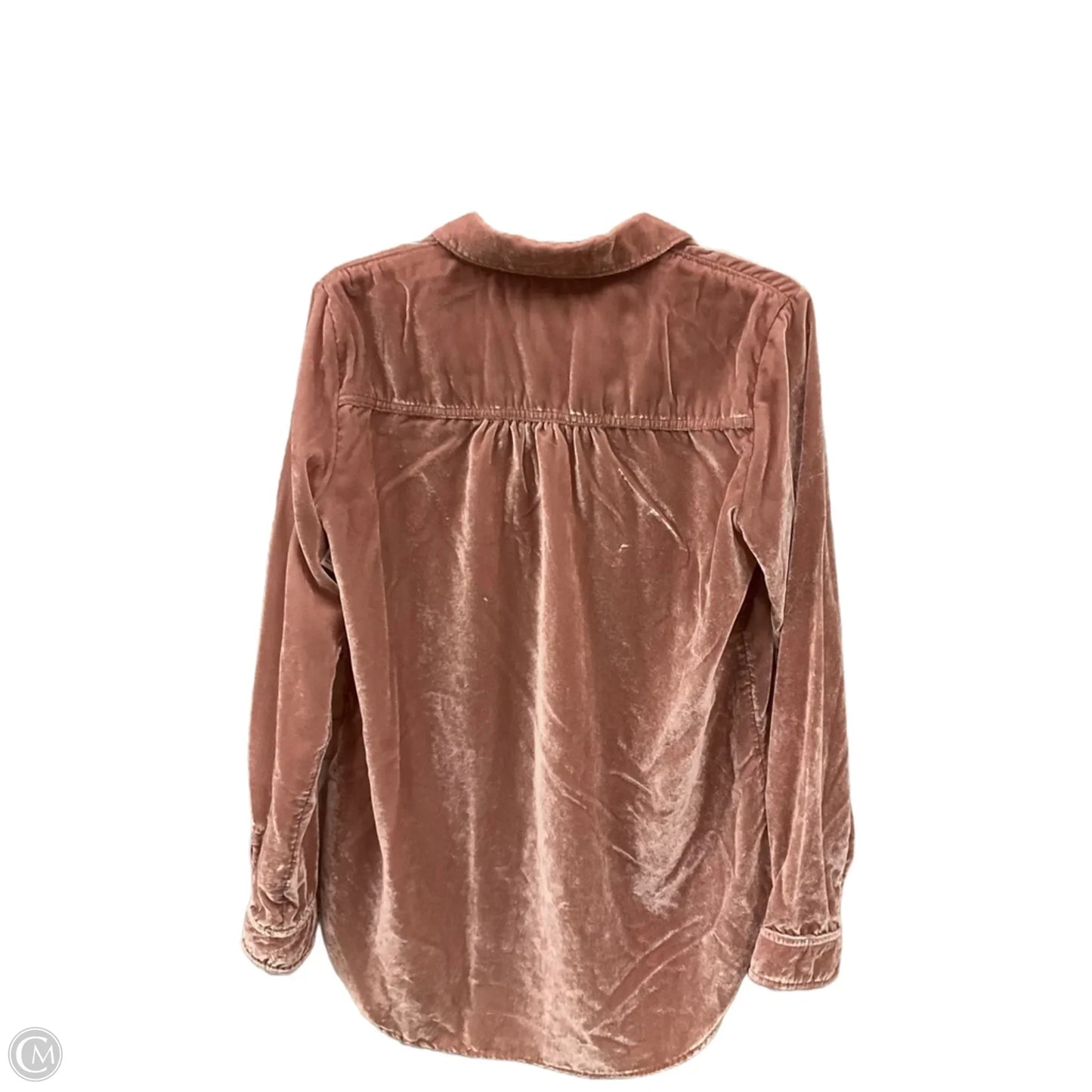 Blouse Long Sleeve By Maeve In Pink, Size: S