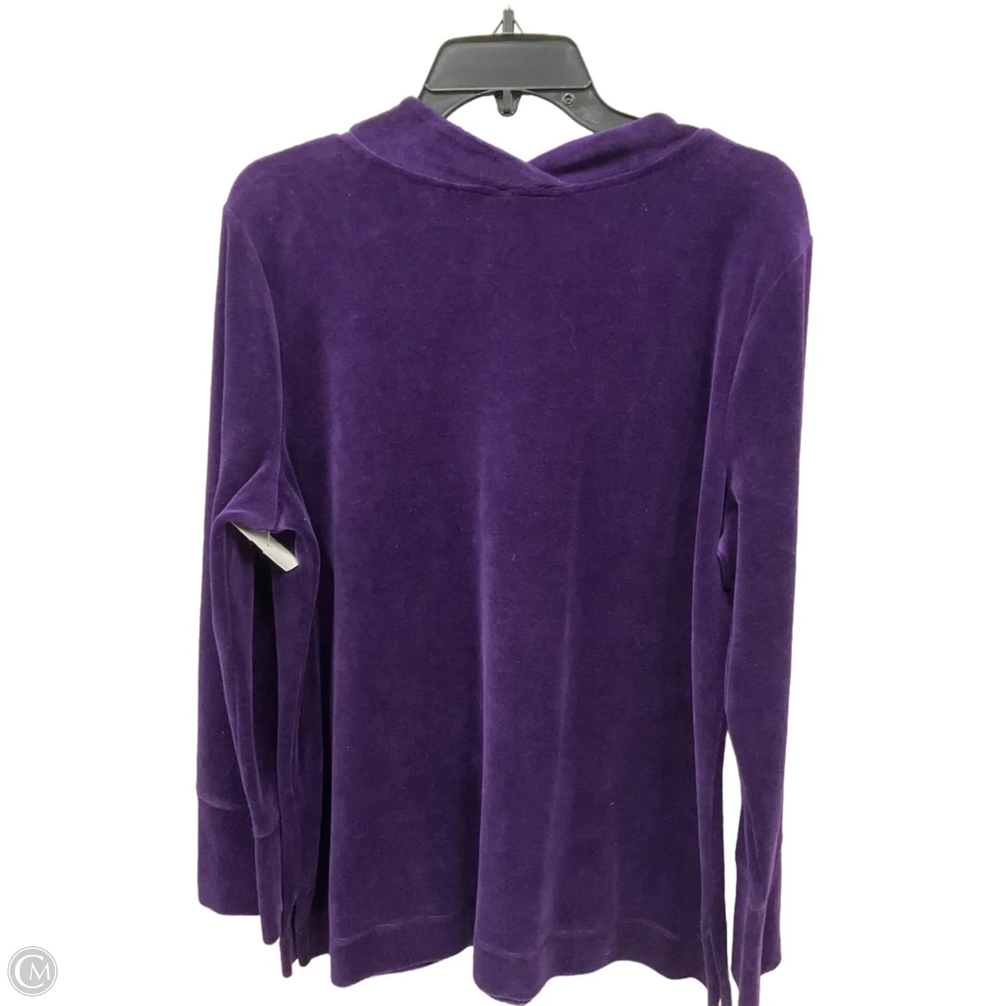 Top 3/4 Sleeve By Talbots In Purple, Size: L