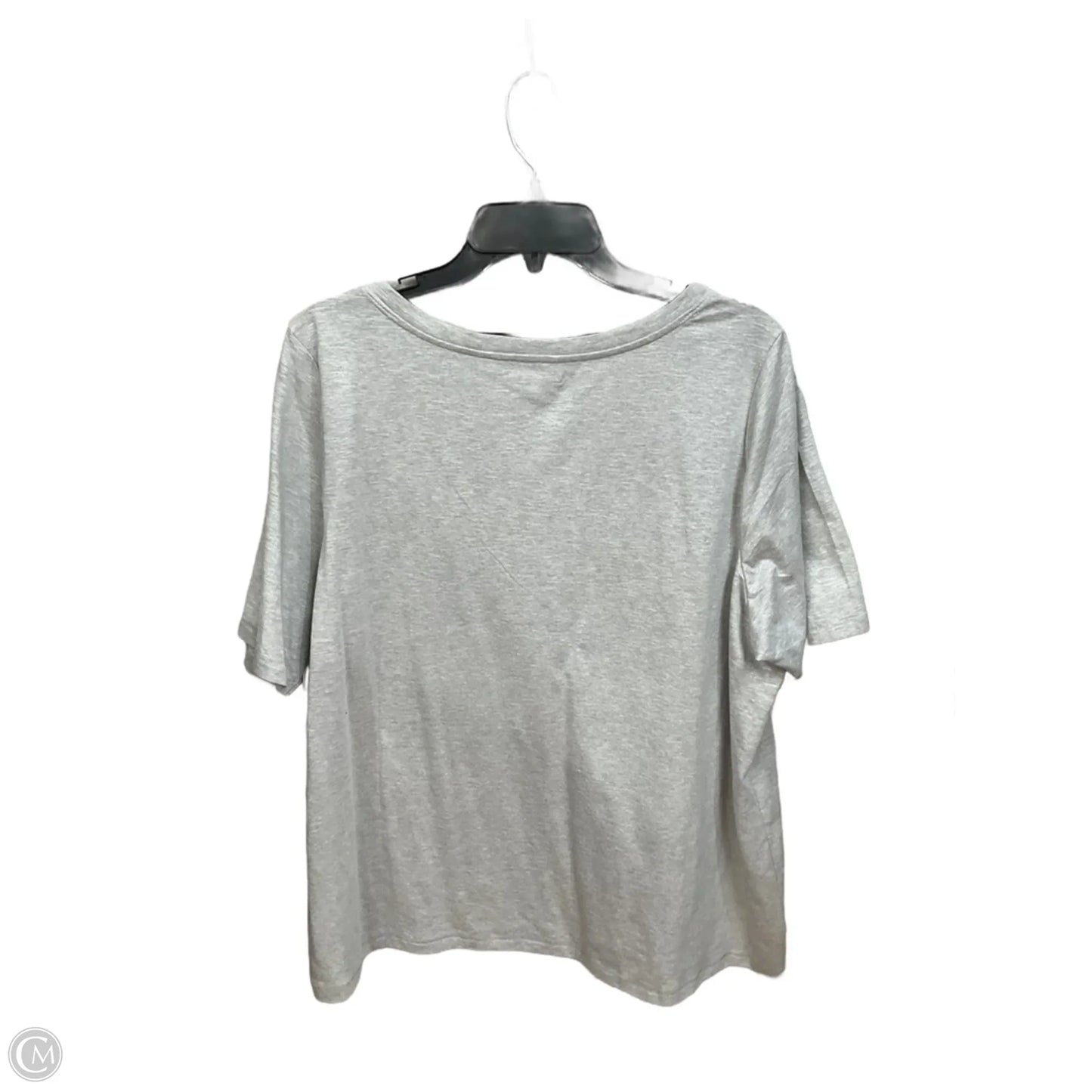 Top Short Sleeve Basic By Lane Bryant In Grey, Size: Xl