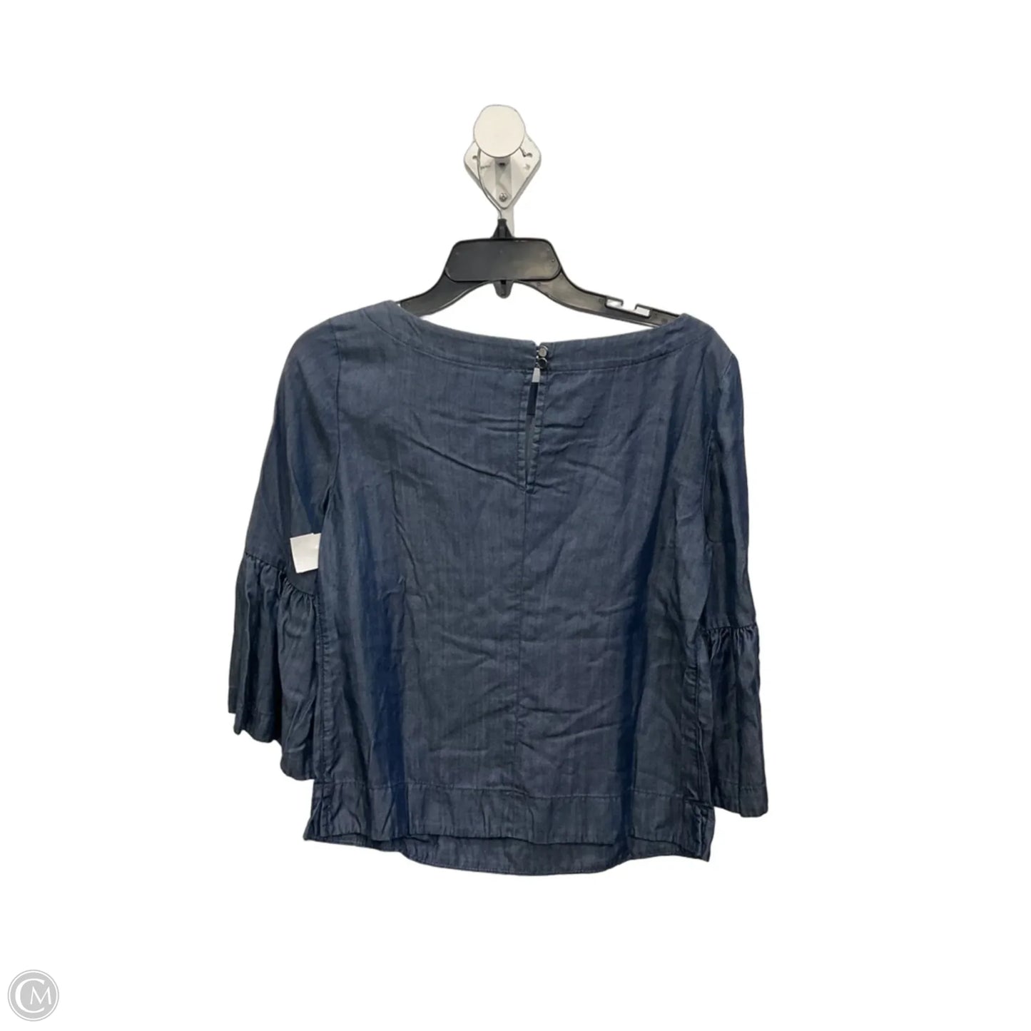 Top 3/4 Sleeve By White House Black Market In Blue, Size: S