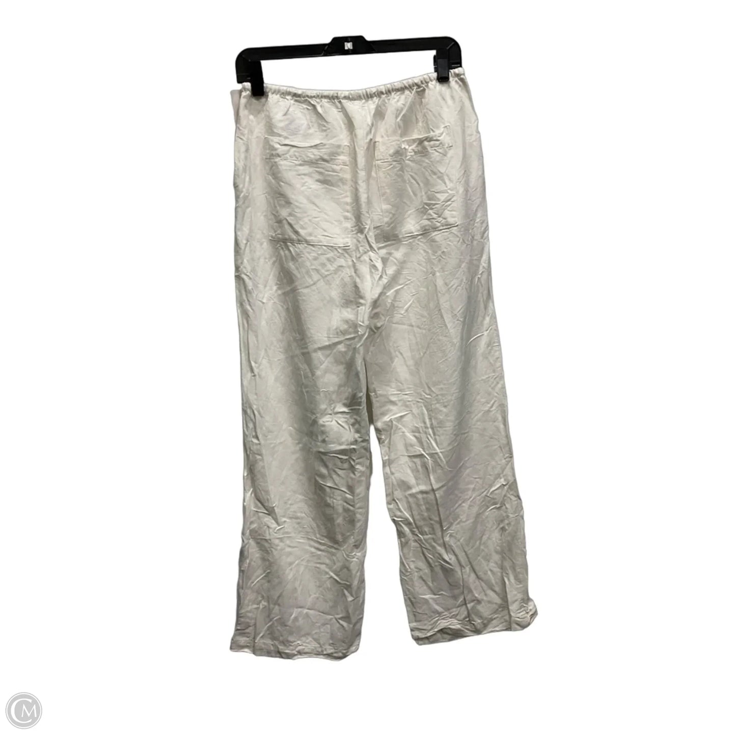 Pants Linen By H&m In Cream, Size: S