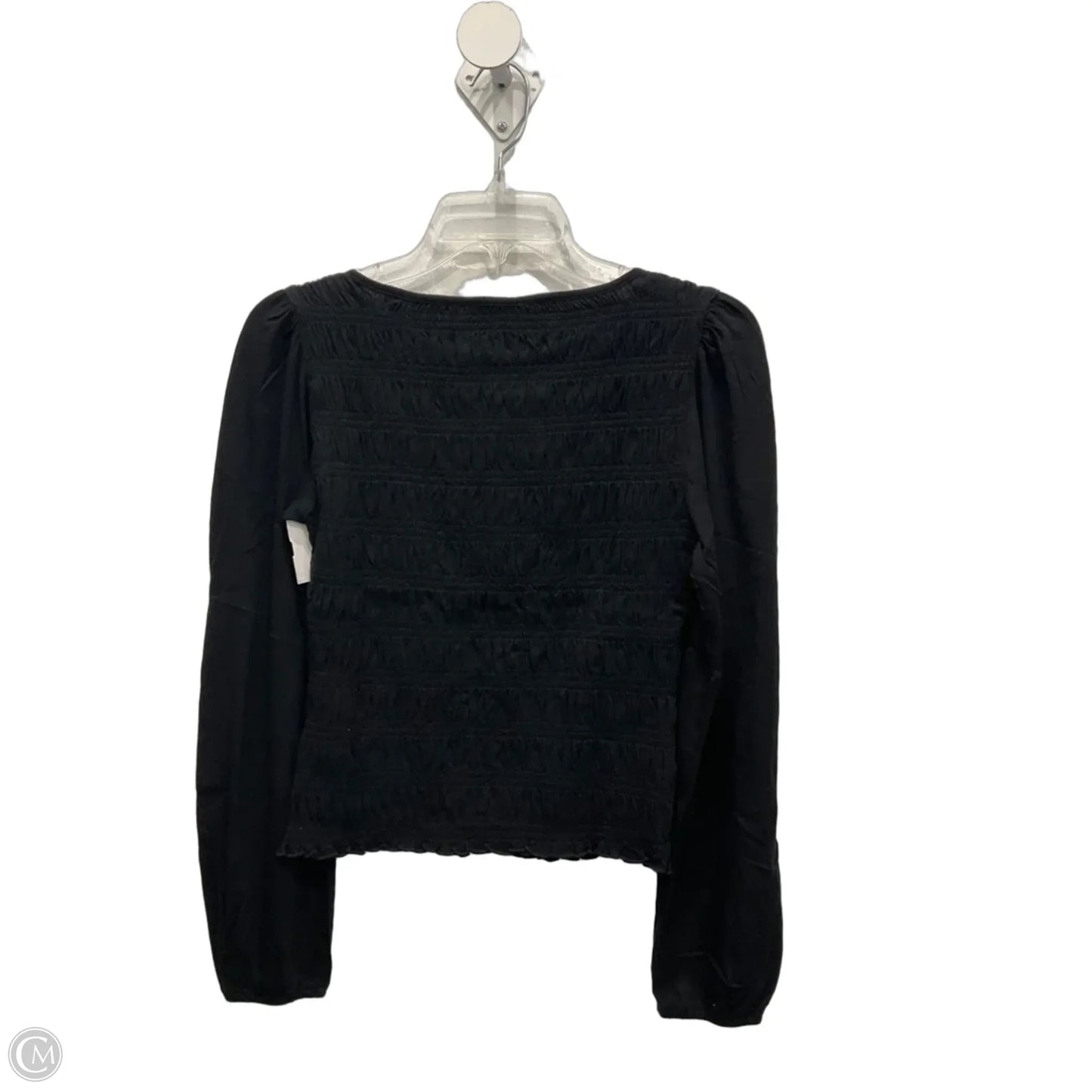 Top Long Sleeve By Madewell In Black, Size: Xs