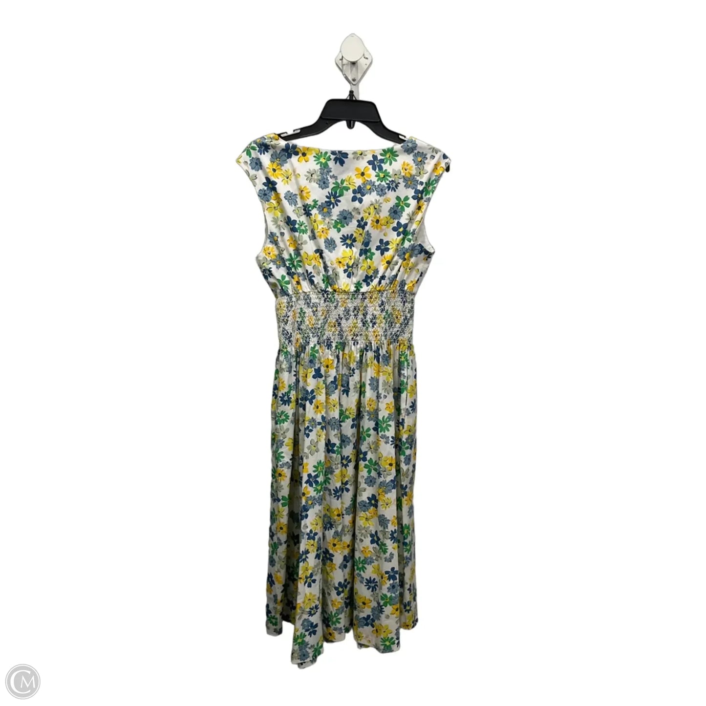Dress Designer By Kate Spade In Green & White, Size: L