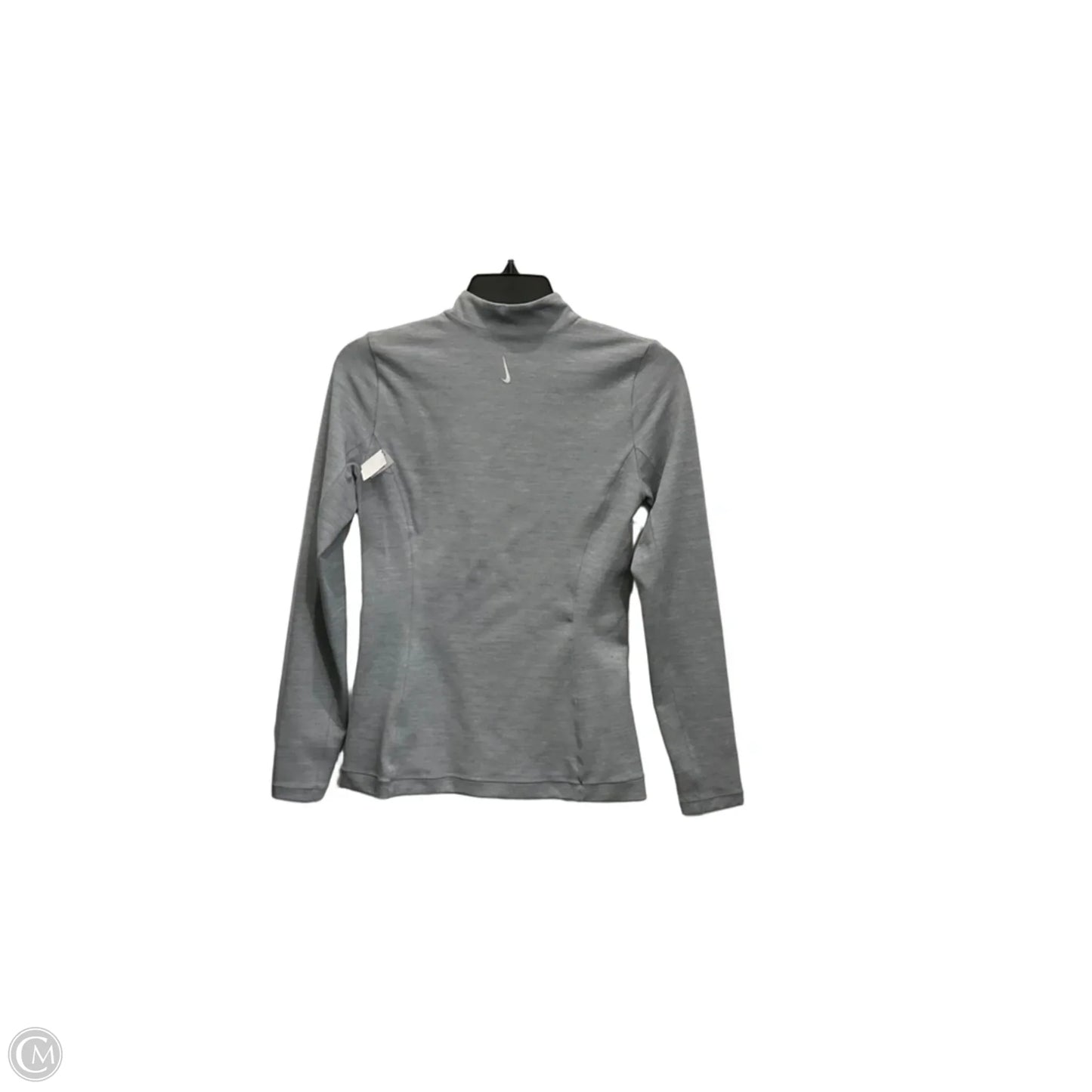 Athletic Jacket By Nike Apparel In Grey, Size: S