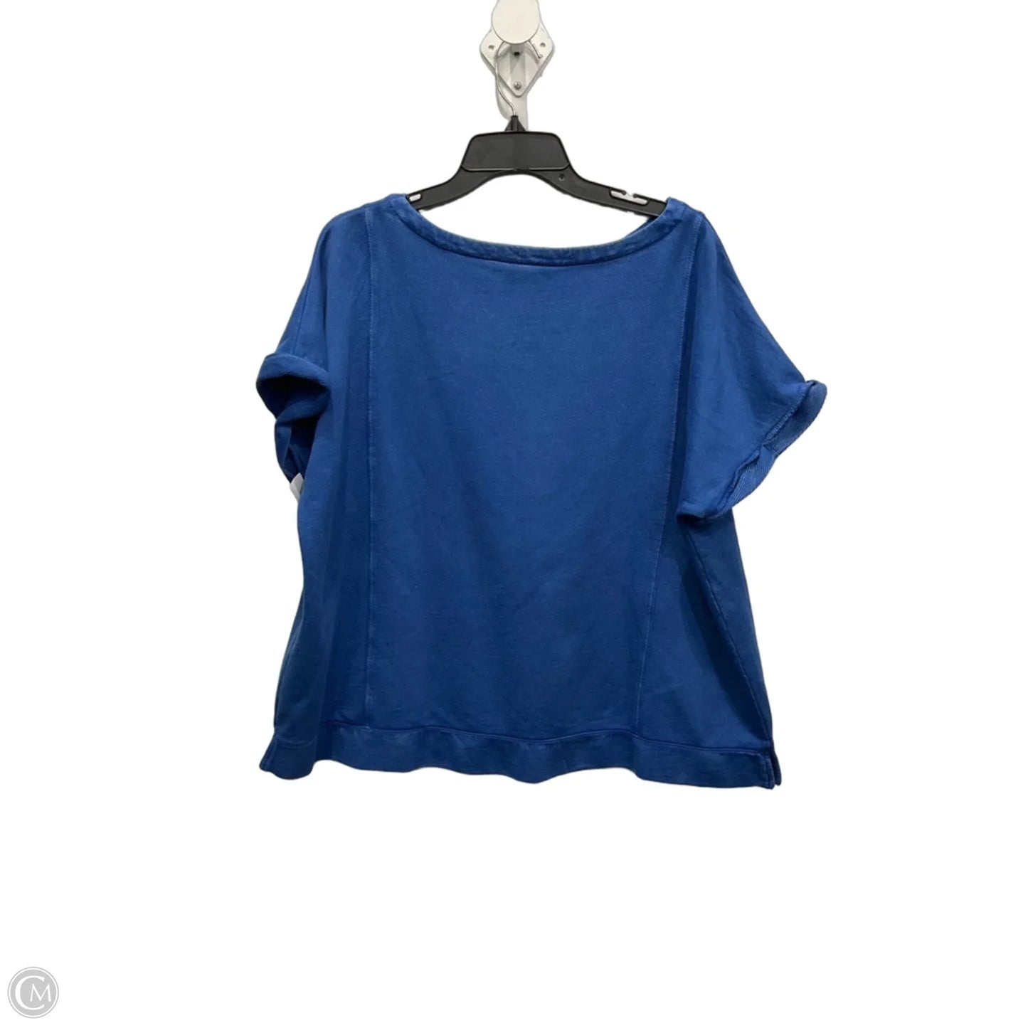 Top Short Sleeve Basic By J. Jill In Blue, Size: Xl