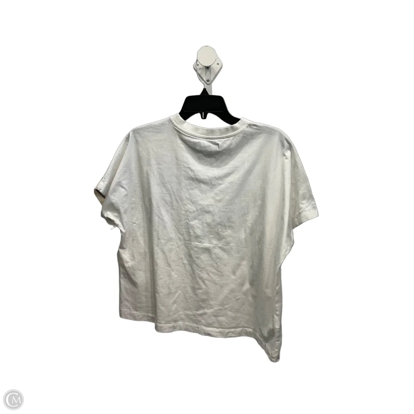 Top Short Sleeve By Cmc In Cream & White, Size: M