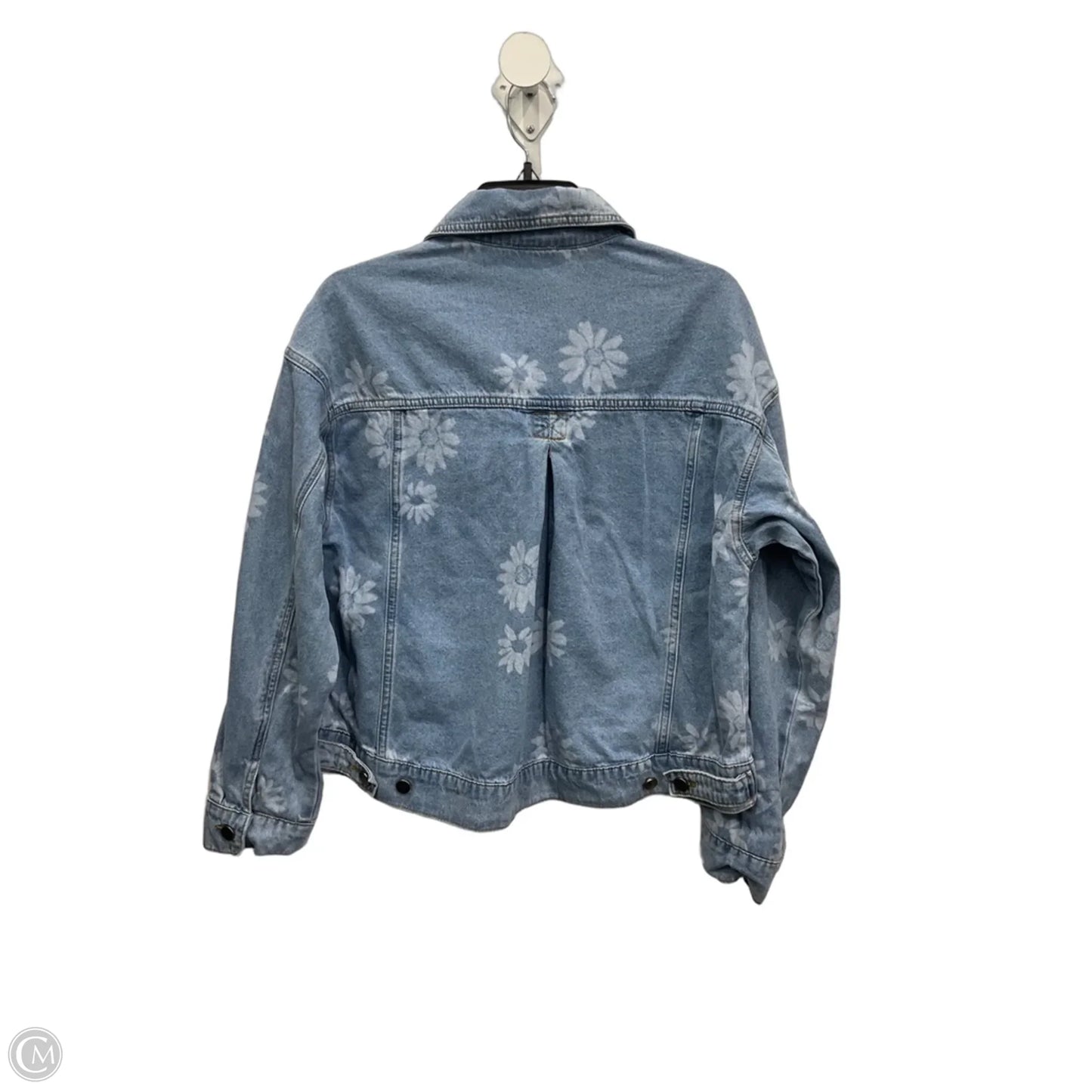 Jacket Denim By Mystree In Blue Denim, Size: M