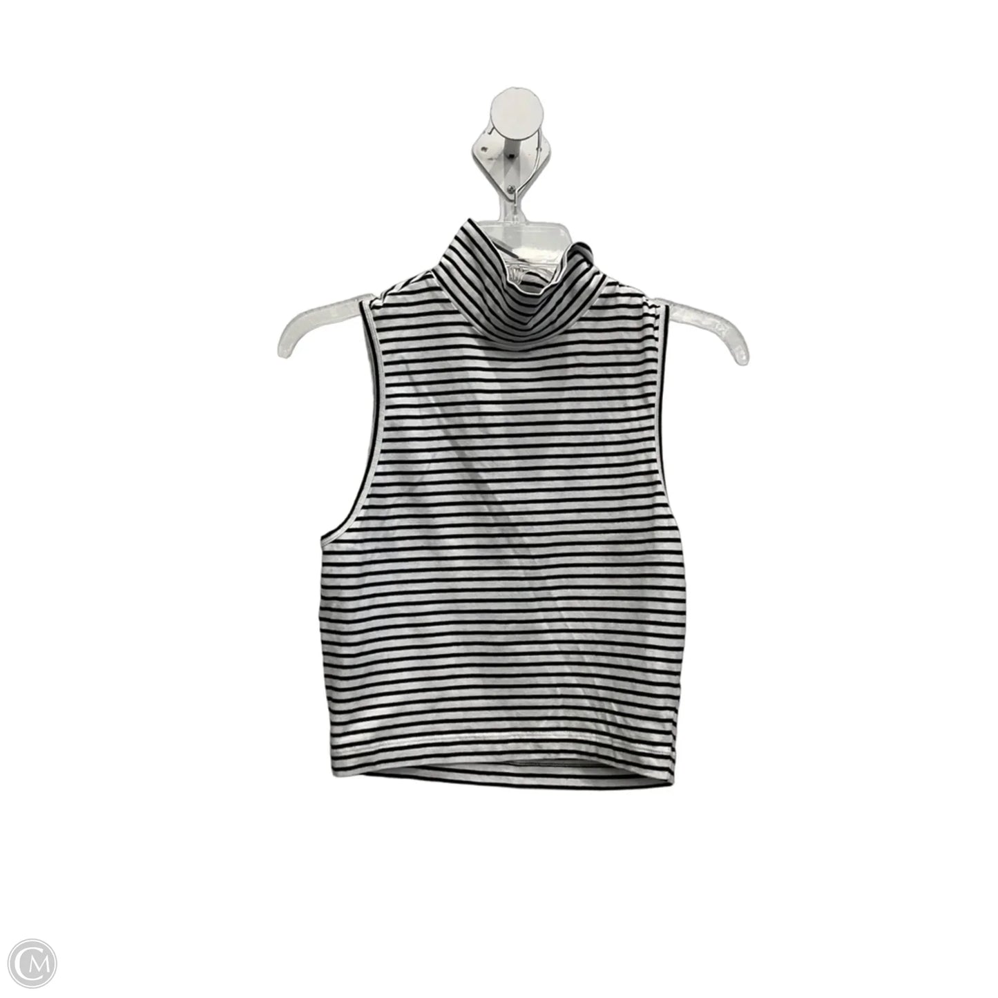 Top Sleeveless By Express In Striped Pattern, Size: M