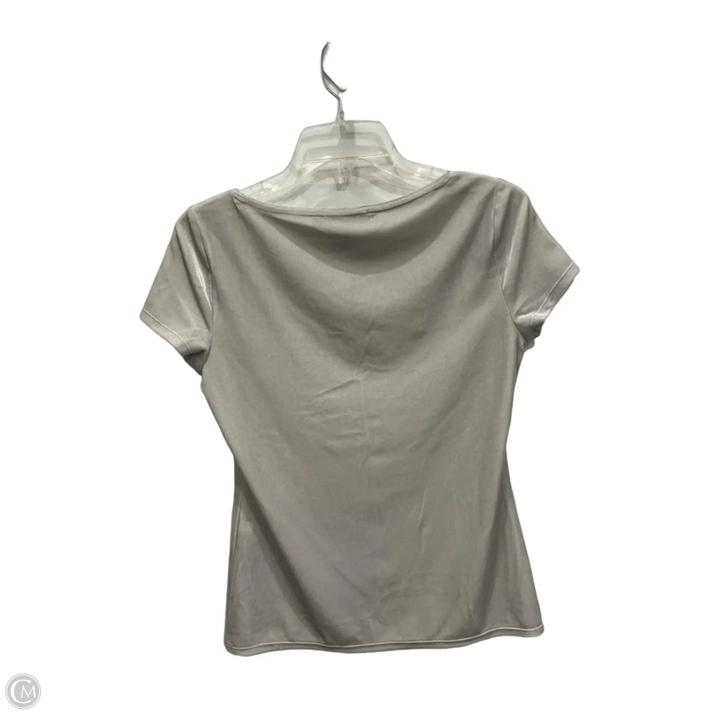 Top Short Sleeve By White House Black Market In Grey, Size: Xs