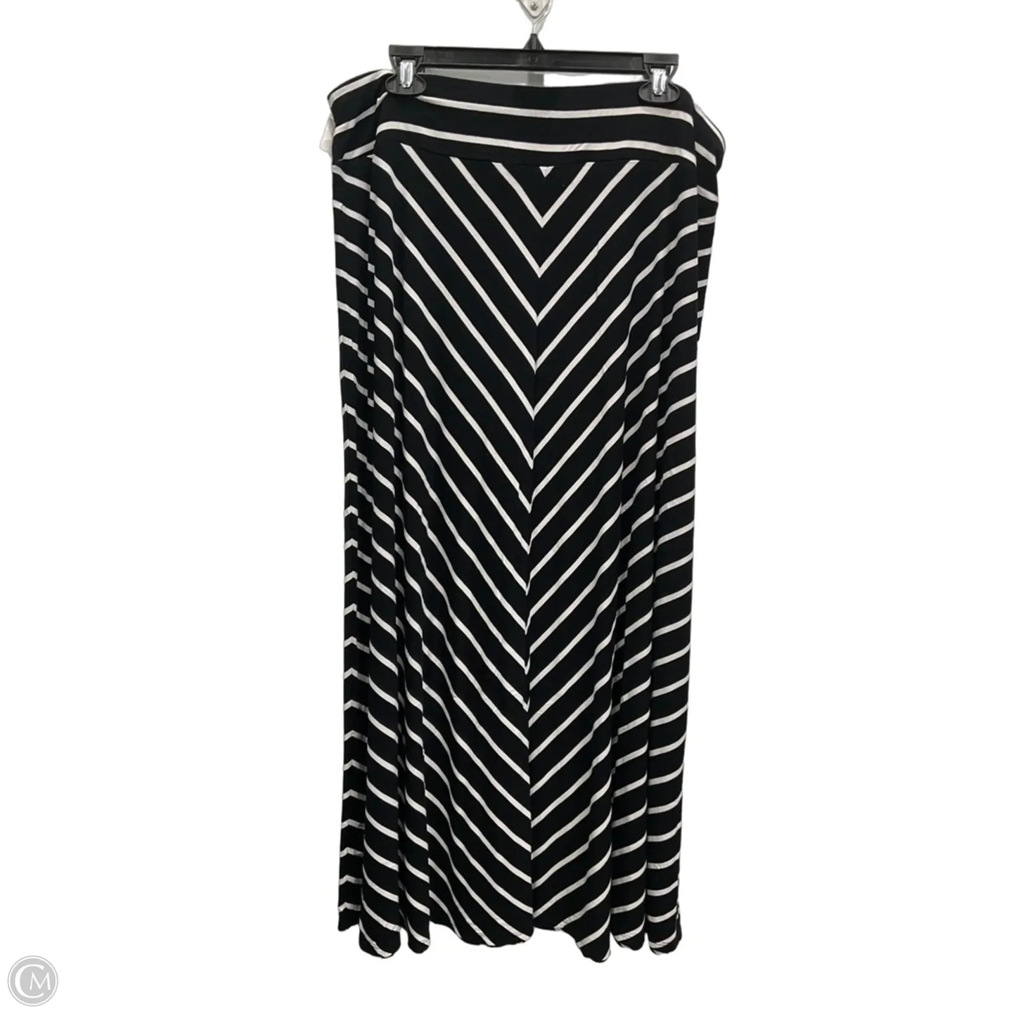 Skirt Maxi By Talbots In Black & White, Size: 18