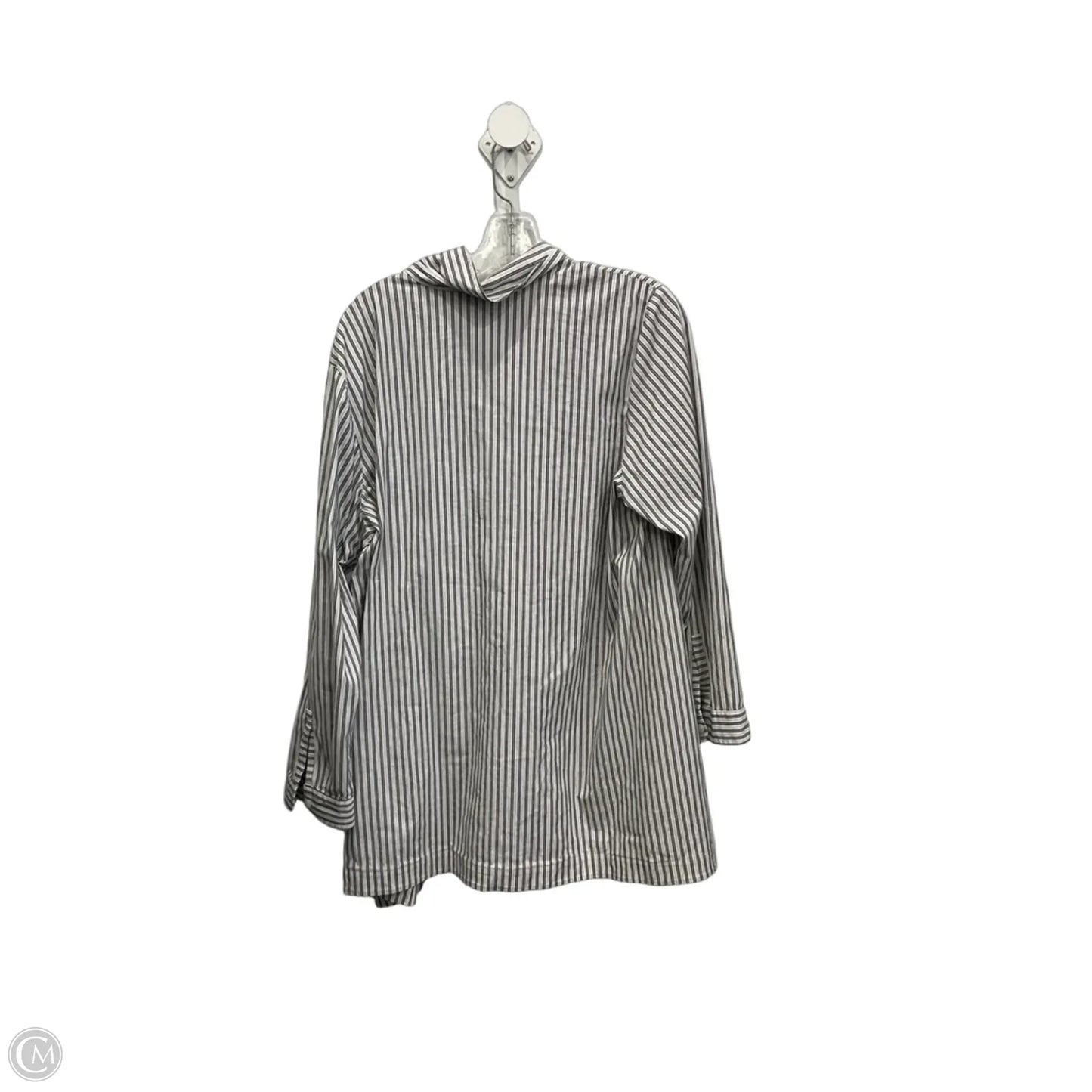 Blouse Long Sleeve By J. Jill In Striped Pattern, Size: 2x