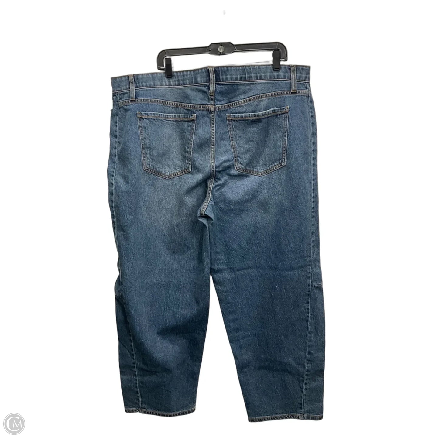 Jeans Straight By Terra & Sky In Blue Denim, Size: 22
