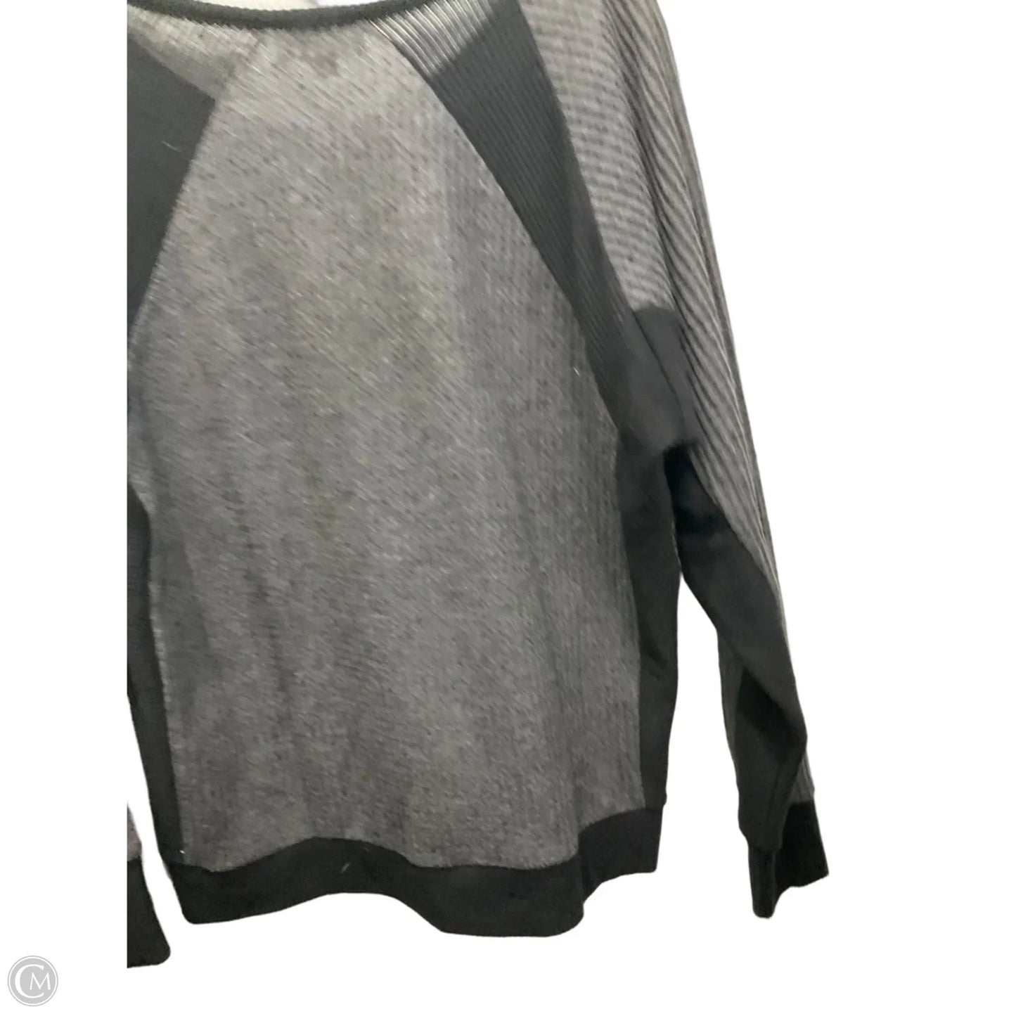 Top Long Sleeve By Loft In Black & Grey, Size: Xs