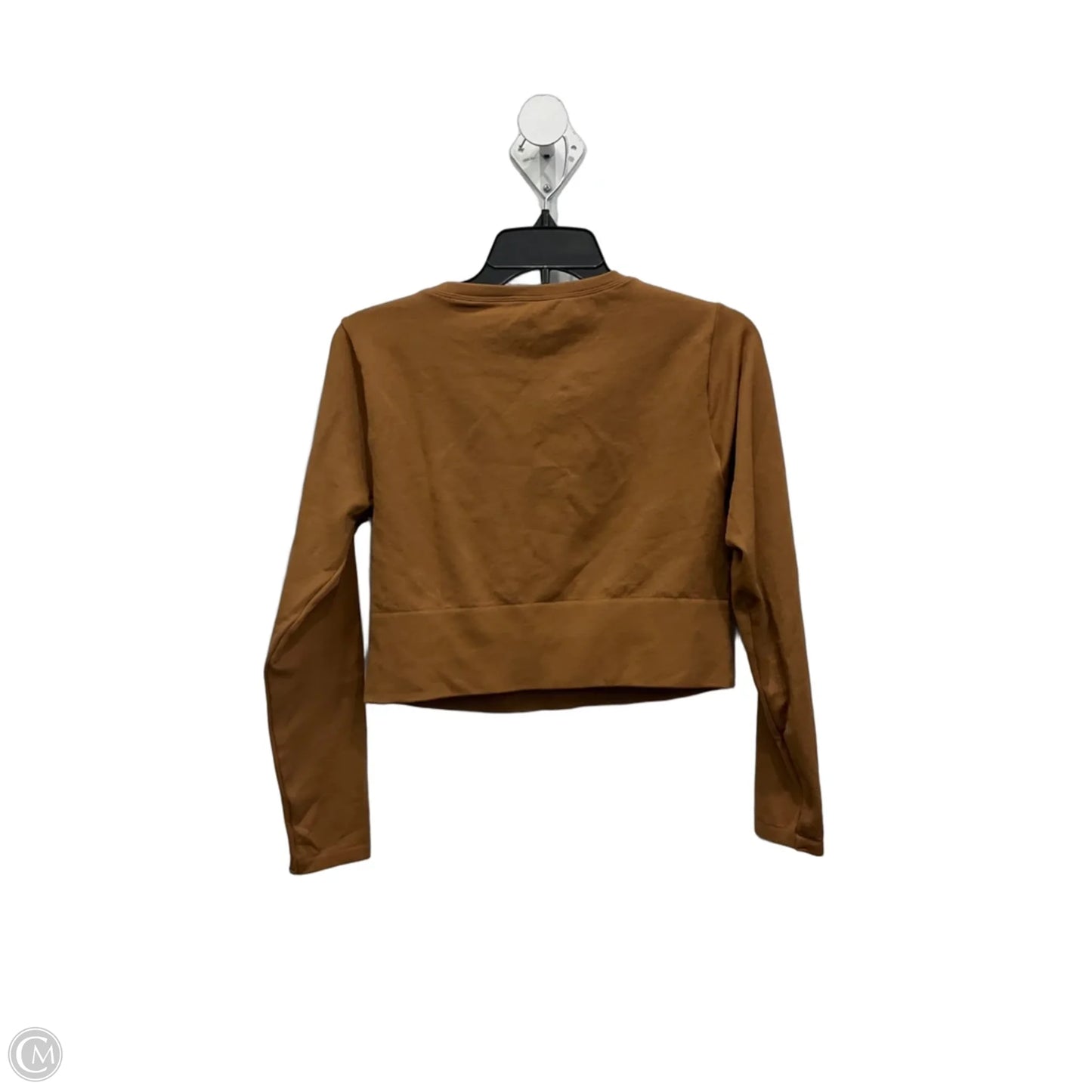 Athletic Top Long Sleeve Crewneck By Offline In Brown, Size: M
