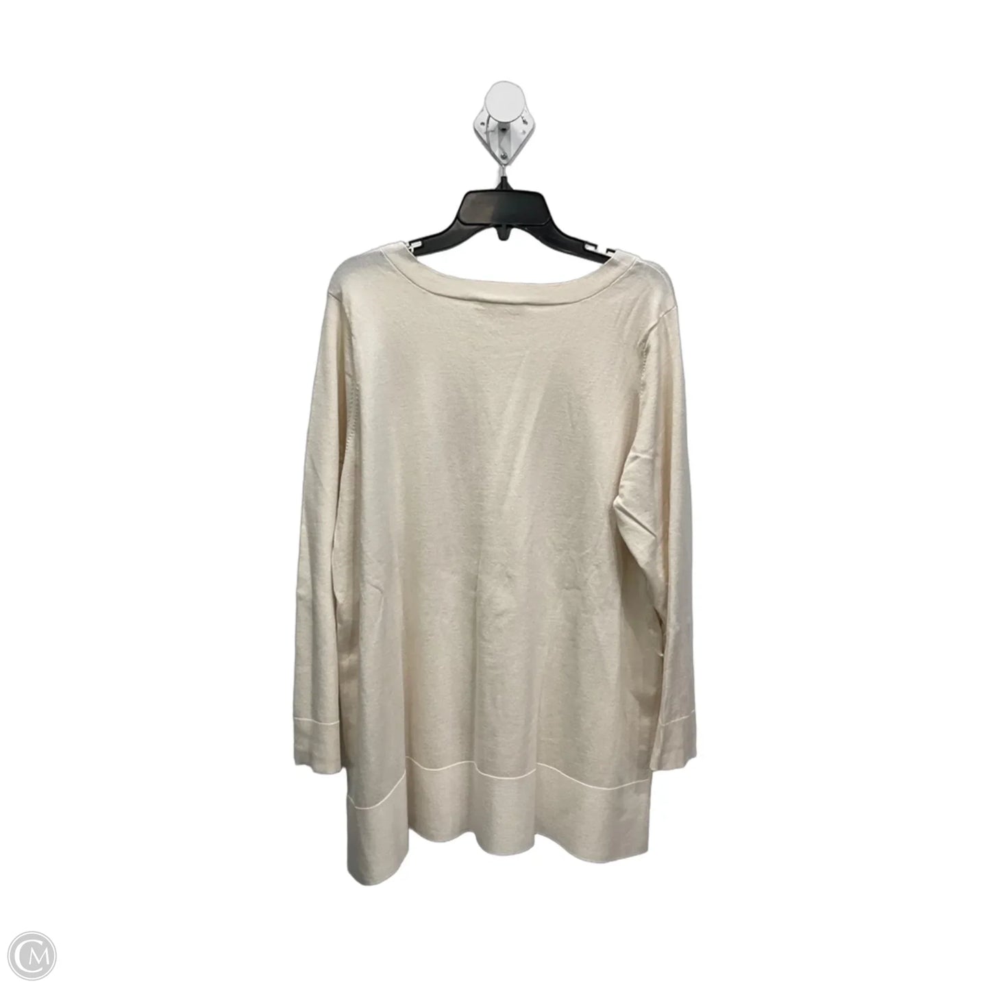 Top Long Sleeve By Cyrus In Ivory, Size: 2x