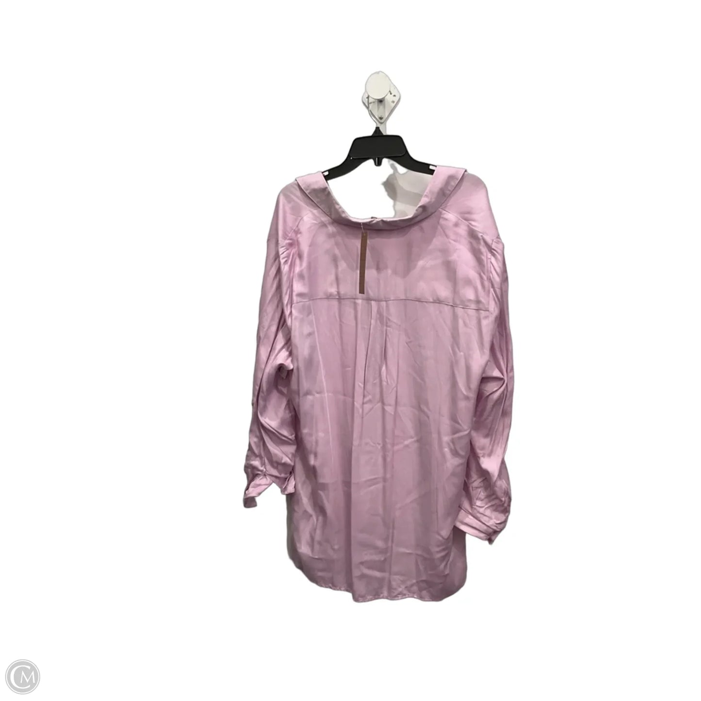Blouse 3/4 Sleeve By Clothes Mentor In Pink, Size: 2x