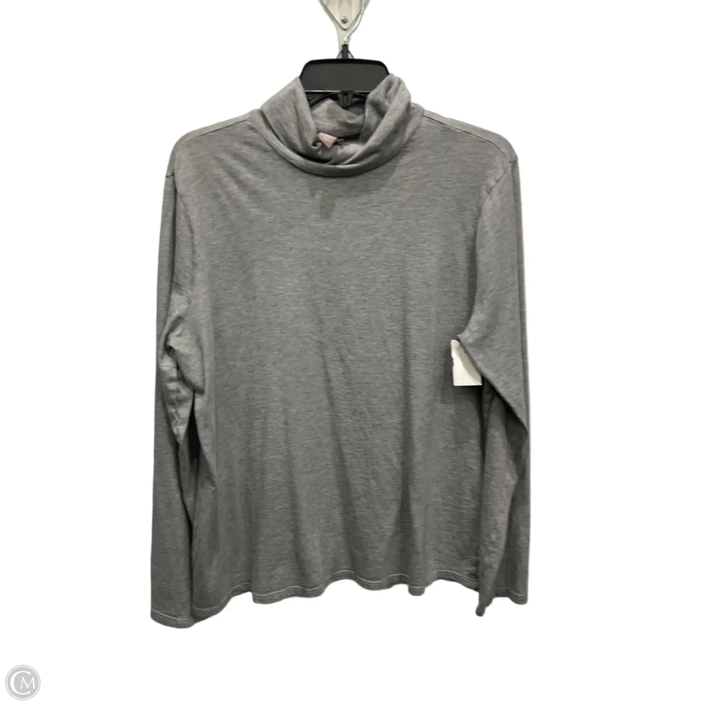 Top Long Sleeve Basic By Chicos In Grey, Size: L