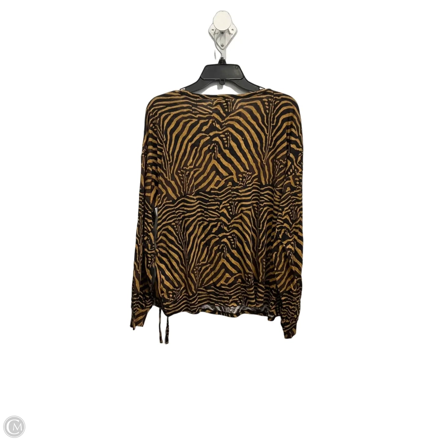 Top Long Sleeve By Cato In Animal Print, Size: Xl