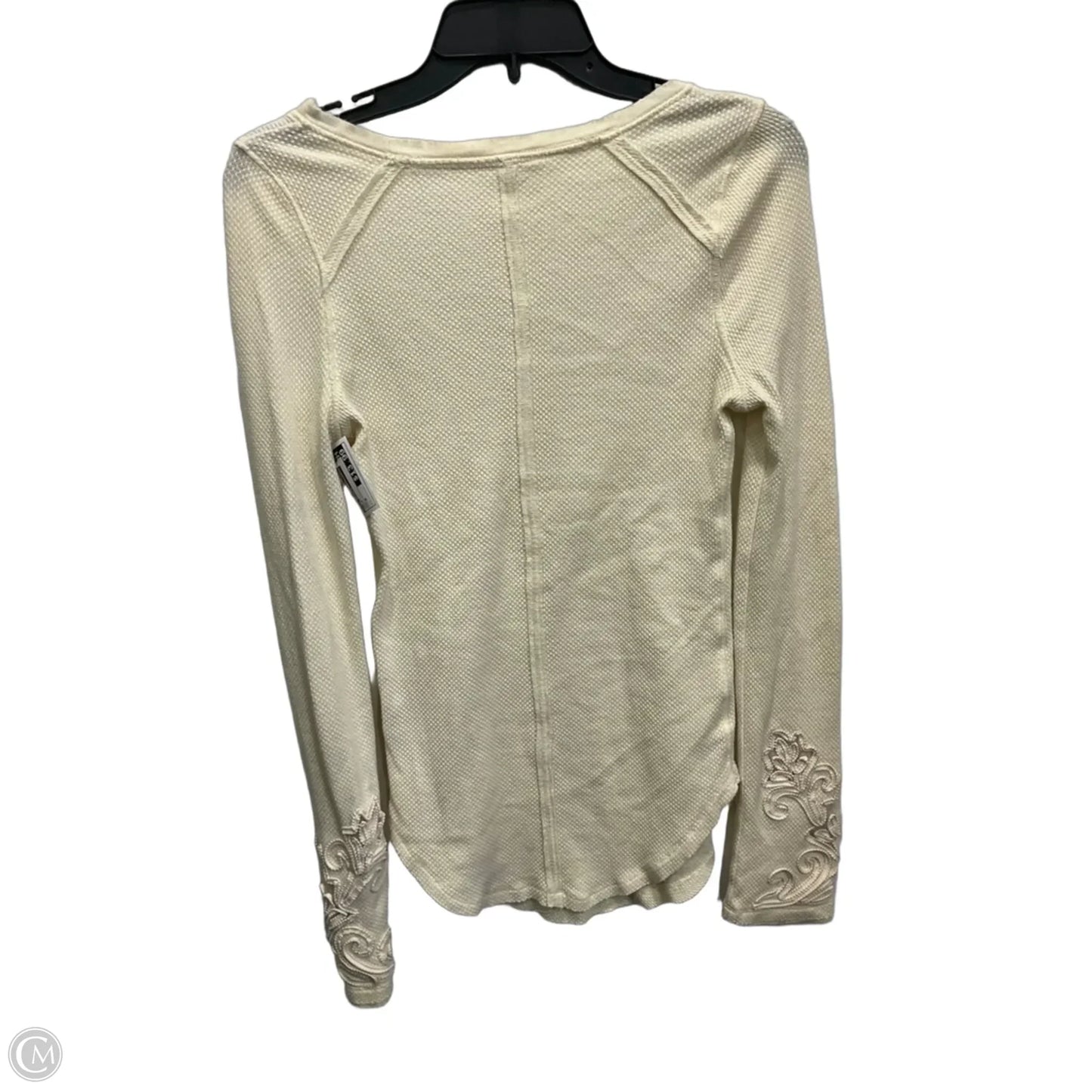 Top Long Sleeve By Free People In Cream, Size: M