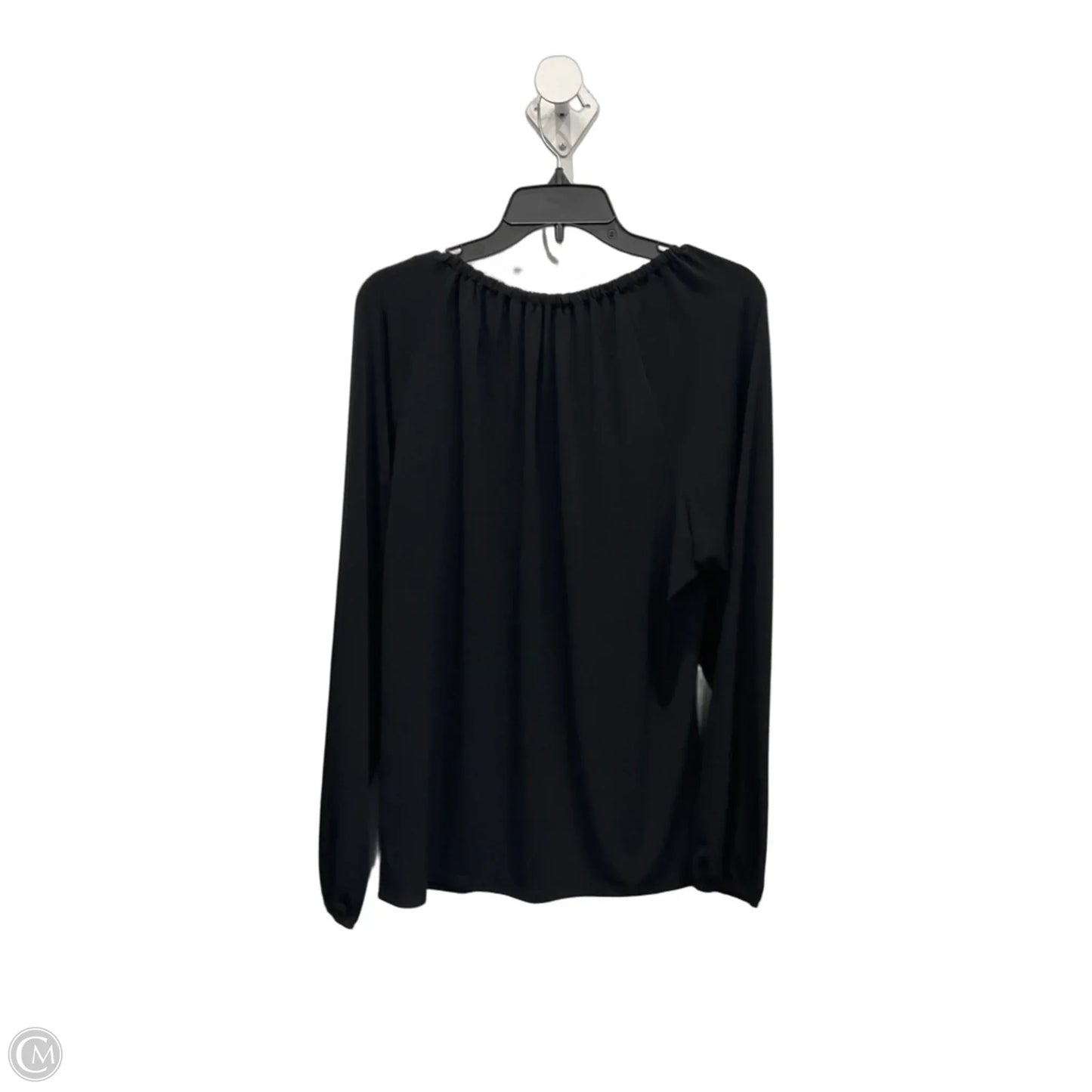 Top Long Sleeve By Michael By Michael Kors In Black, Size: L