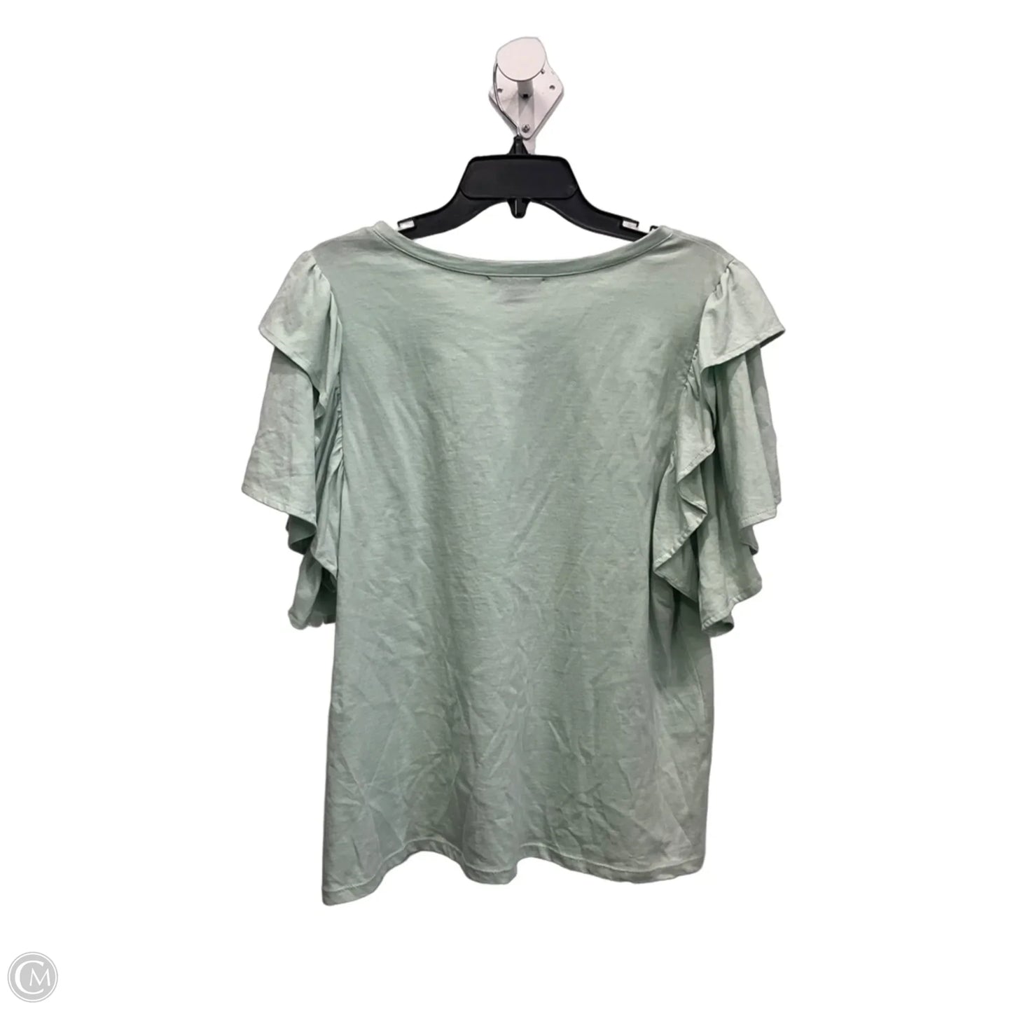 Top Short Sleeve By International Concepts In Green, Size: Xl