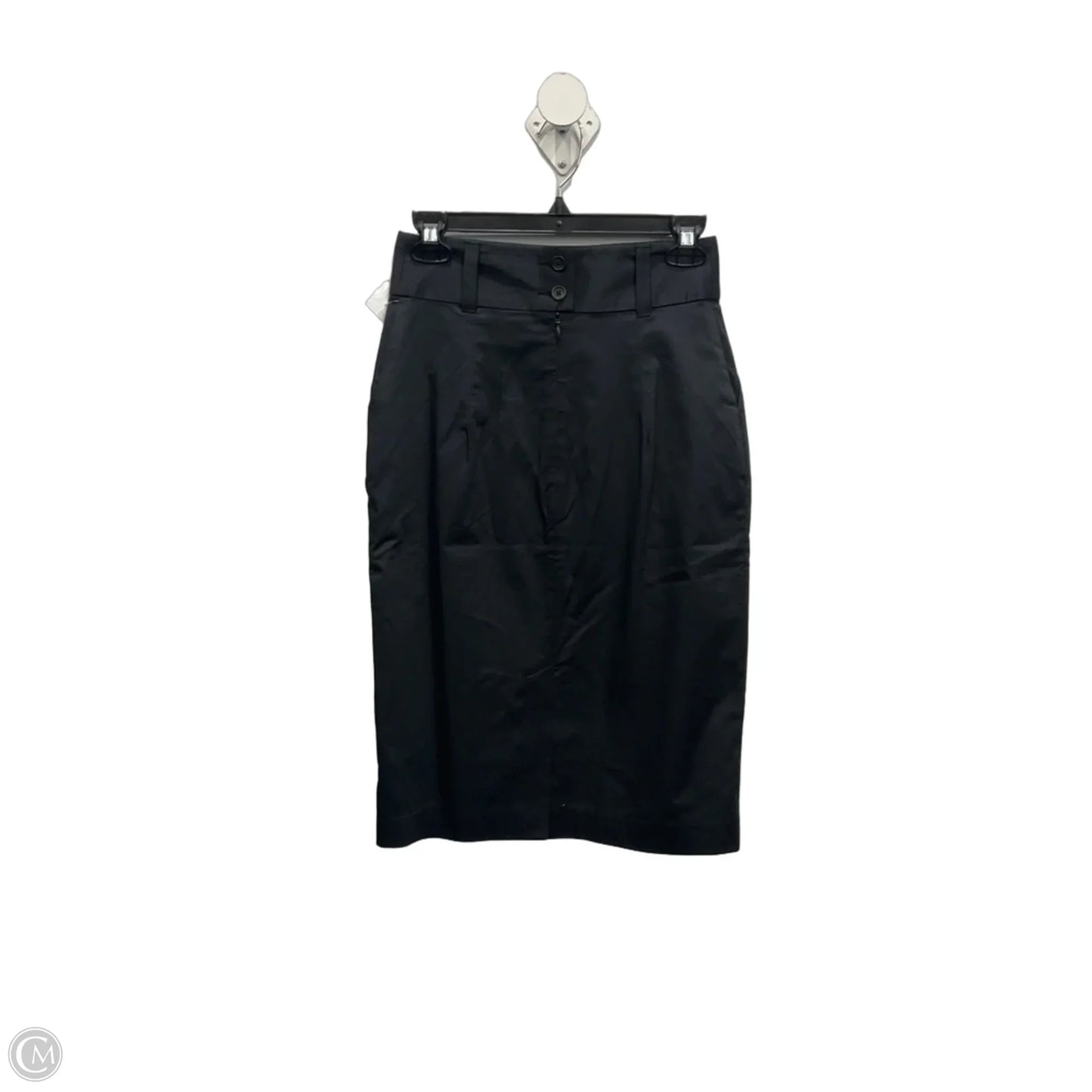 Skirt Midi By Banana Republic In Black, Size: 2