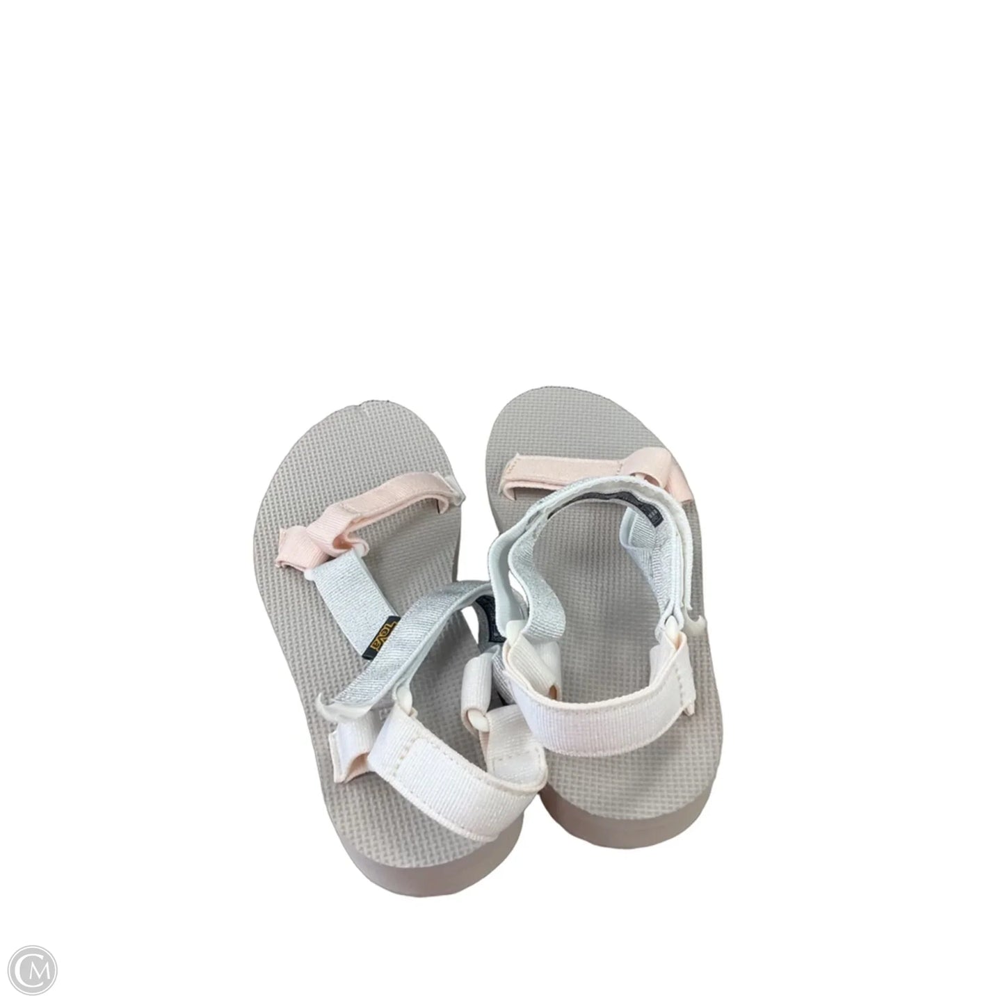 Sandals Flats By Teva In Grey & Pink, Size: 8