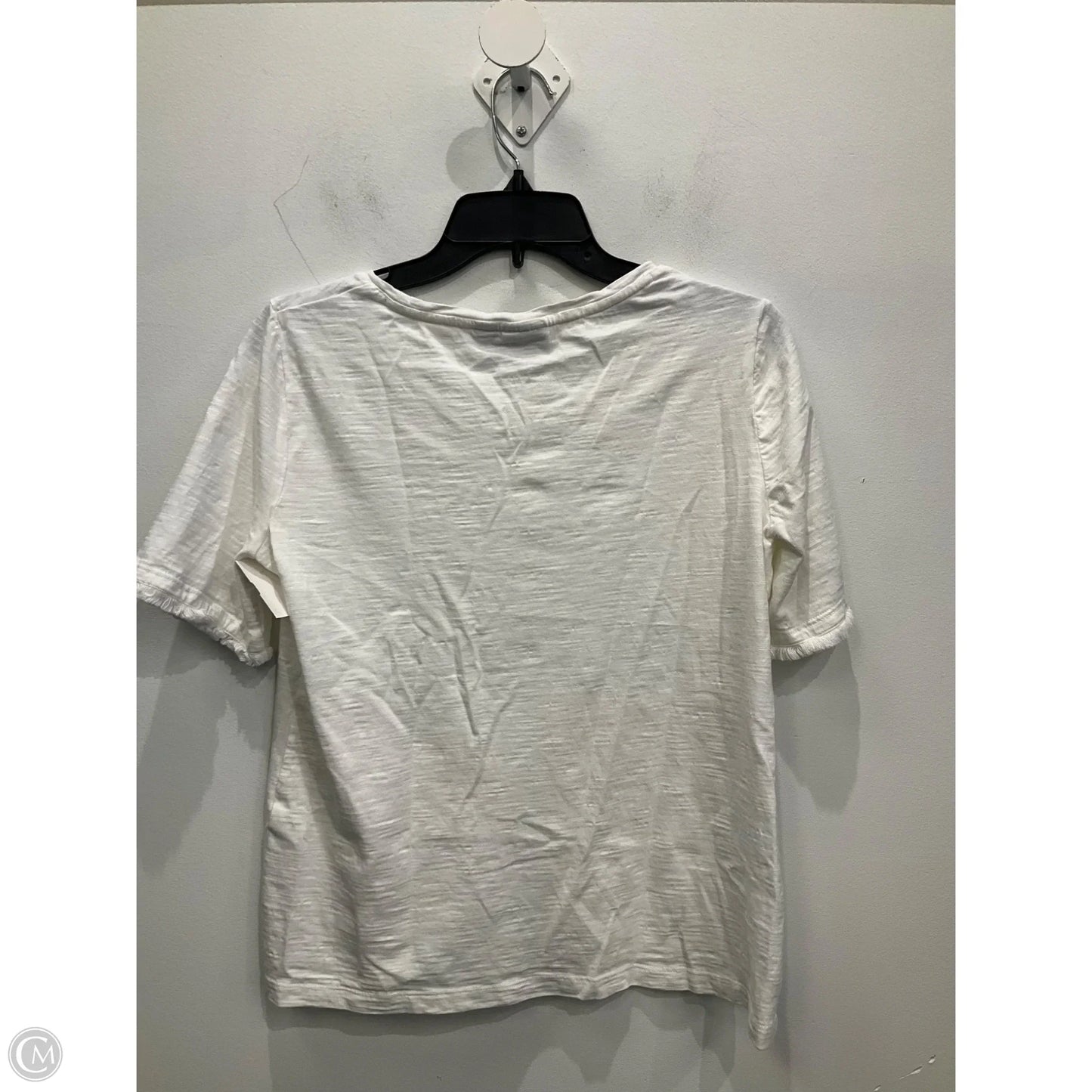 Top Short Sleeve By Chicos In White, Size: S
