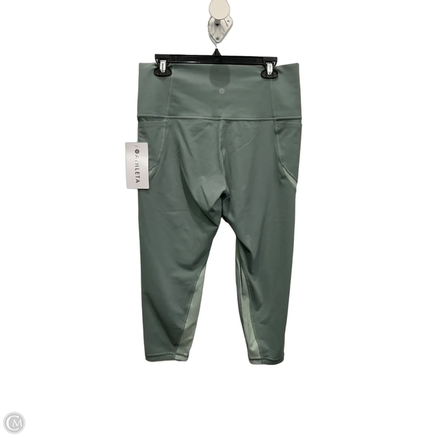 Athletic Leggings By Athleta In Green, Size: 1x