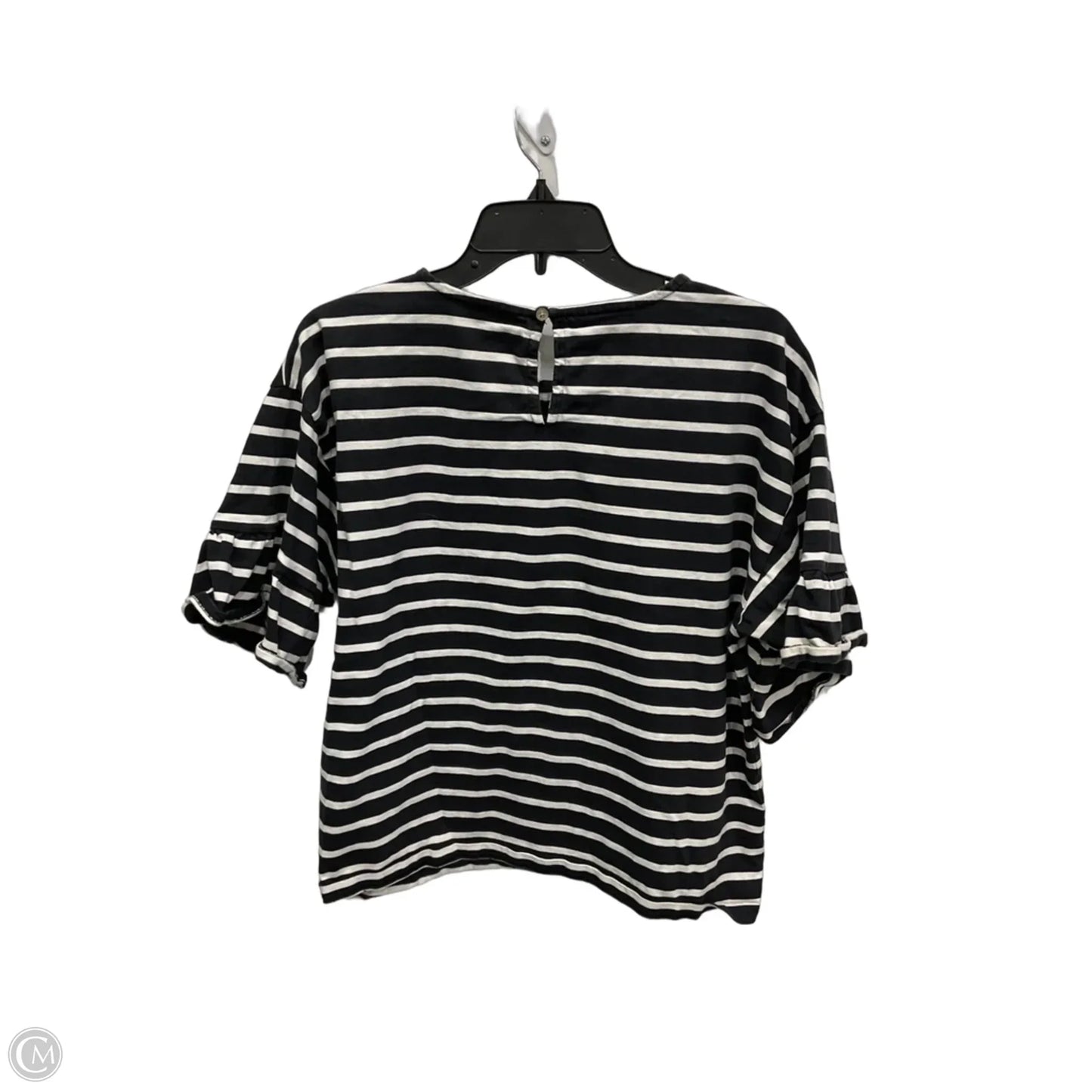 Top Short Sleeve By J. Crew In Striped Pattern, Size: L